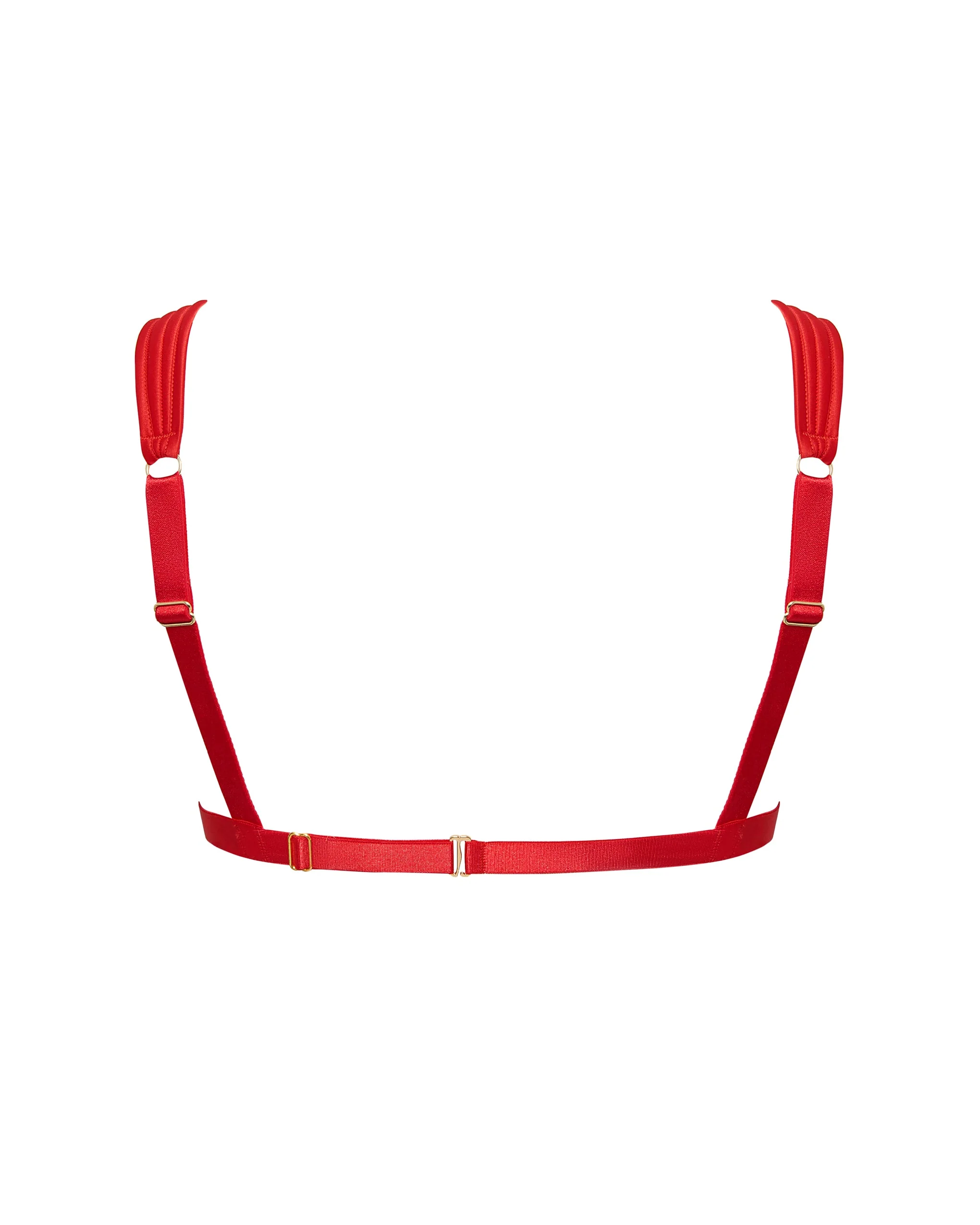 Allegra Open Wired Bra Red - Image 6