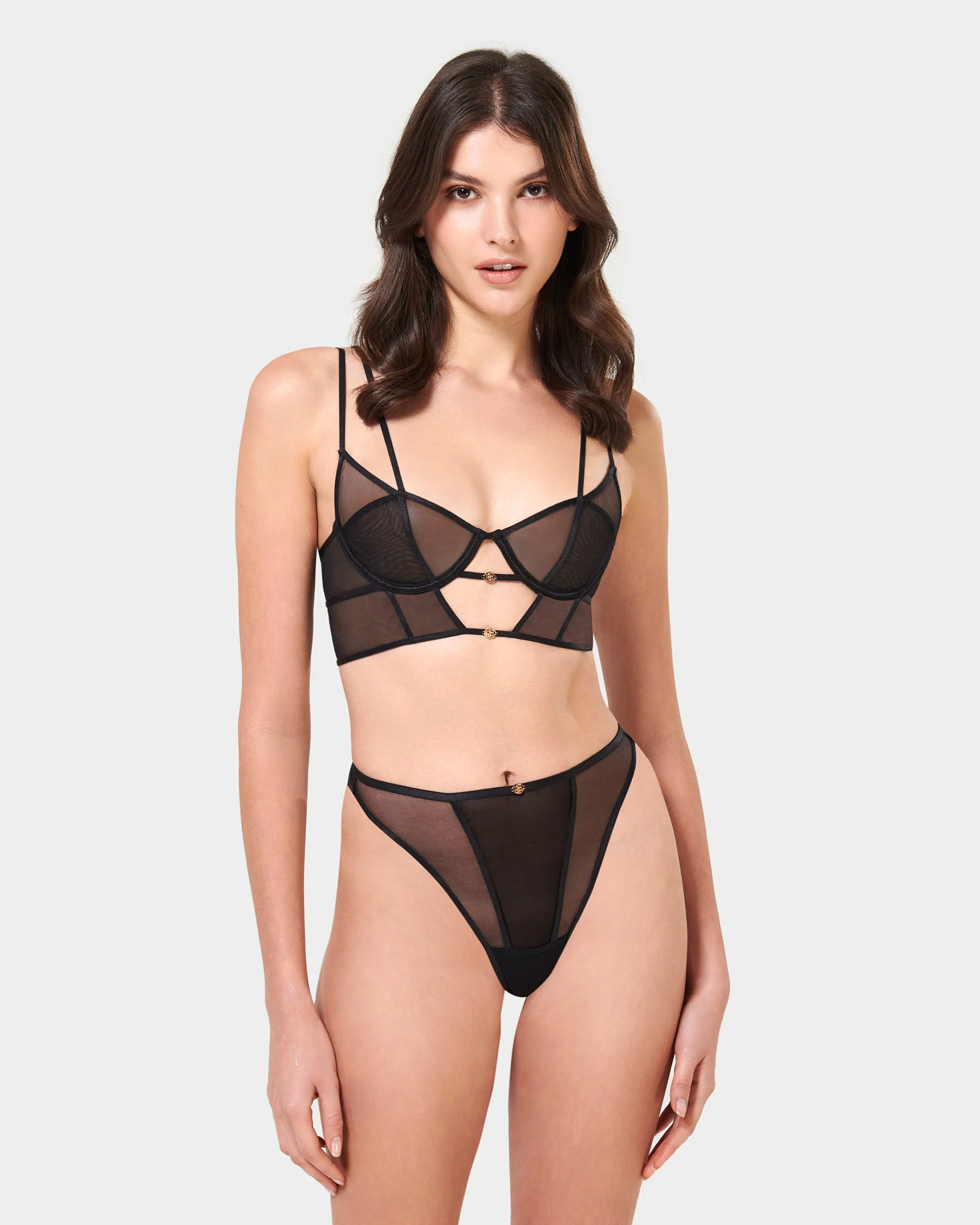 Alya Eco High-Waist Thong Black - Image 2