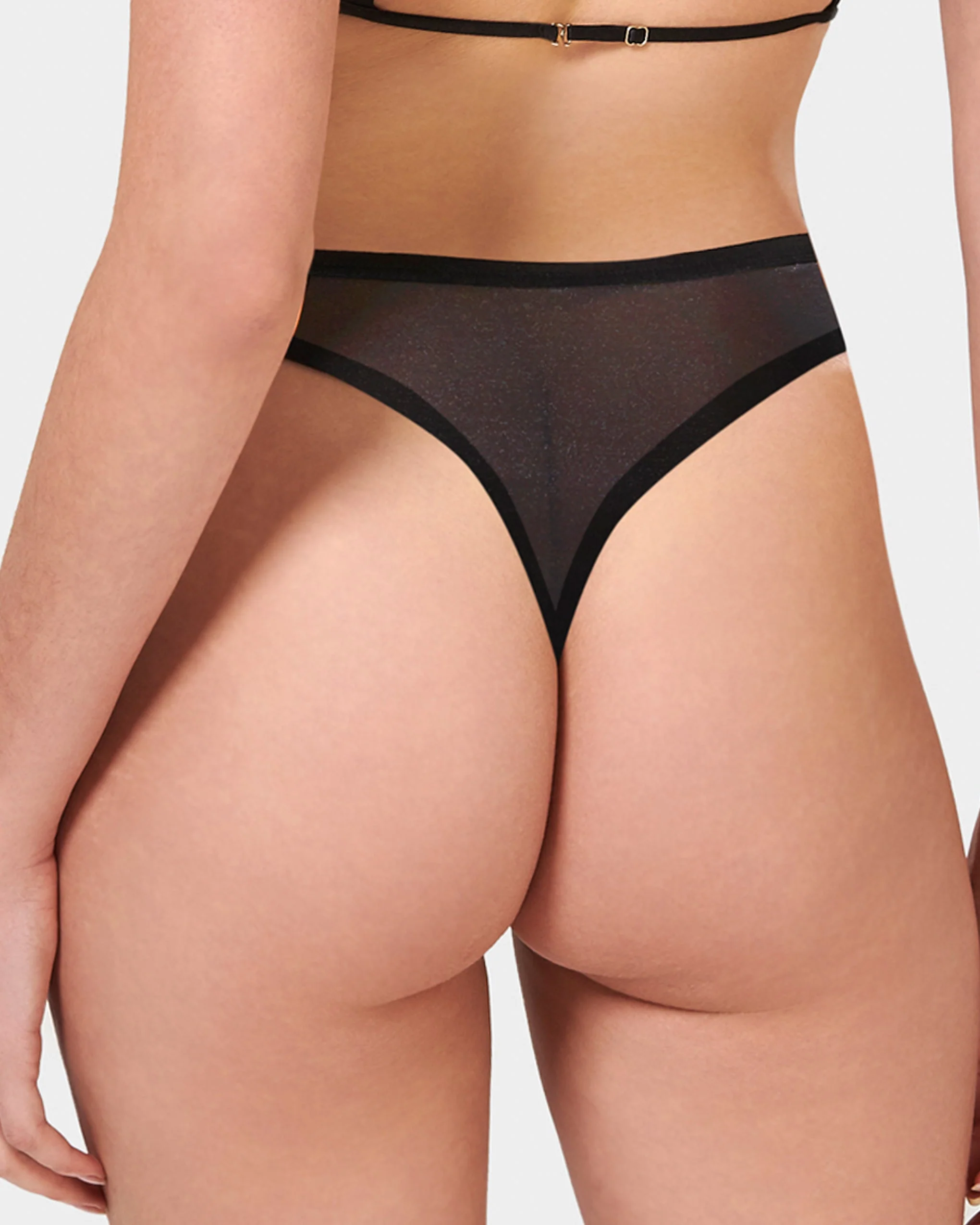 Alya Eco High-Waist Thong Black - Image 3