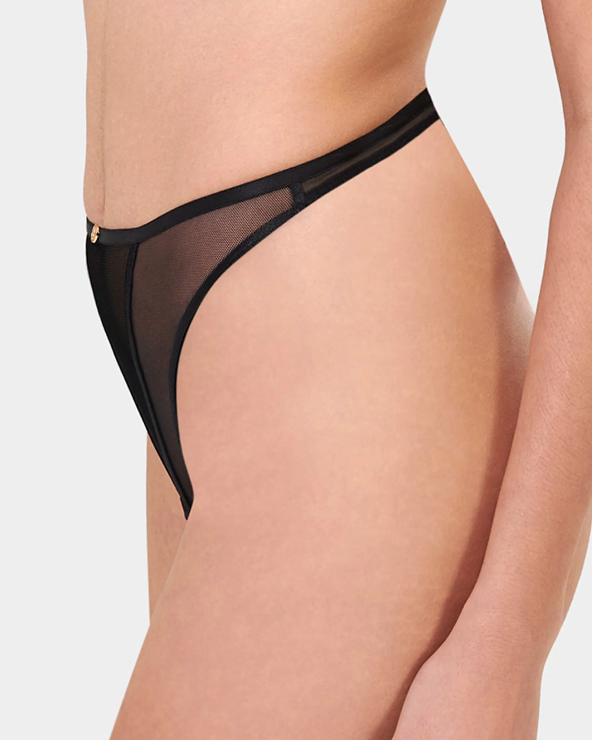 Alya Eco High-Waist Thong Black - Image 7