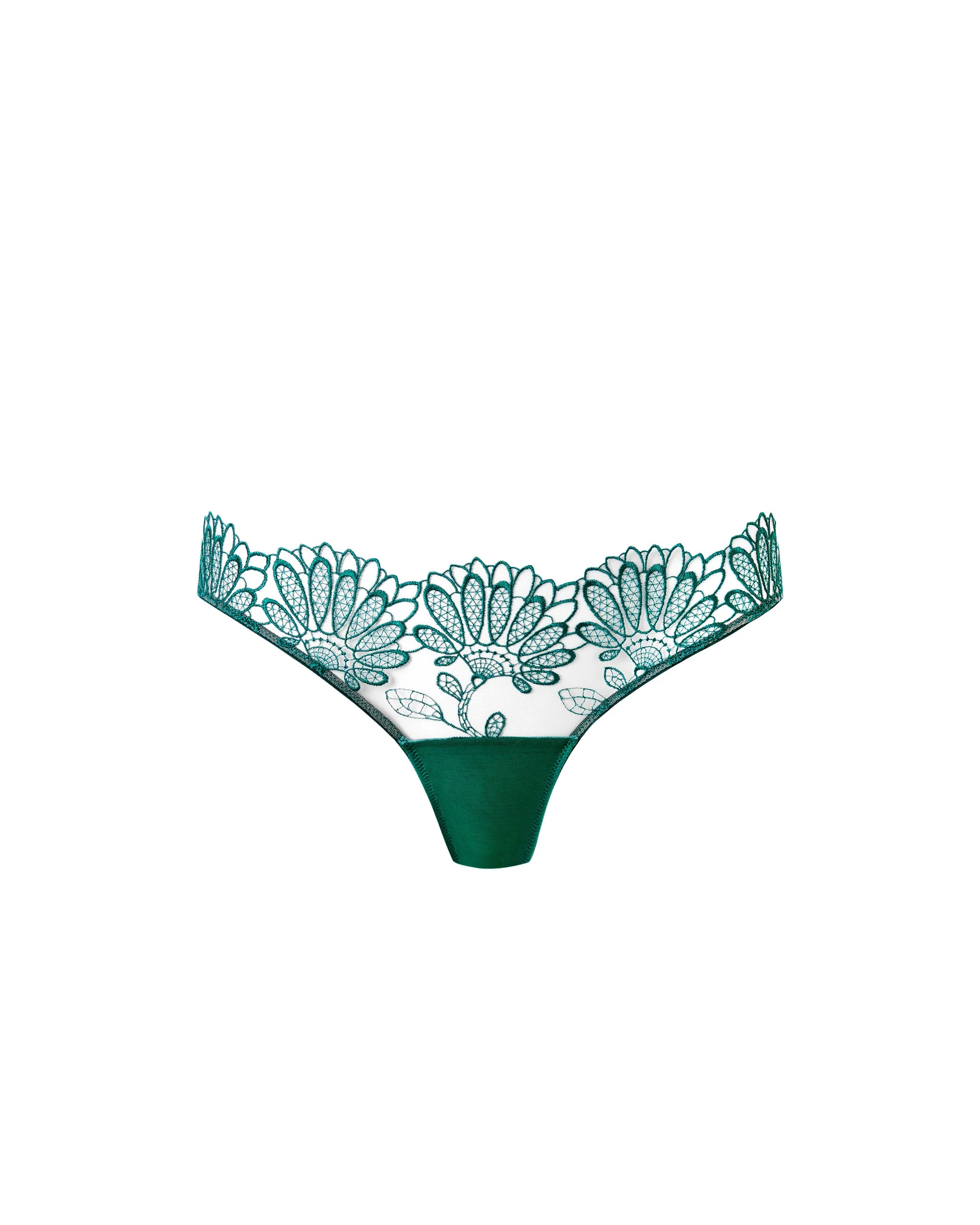 Amaris Sheer Floral Brief Green - Image 5