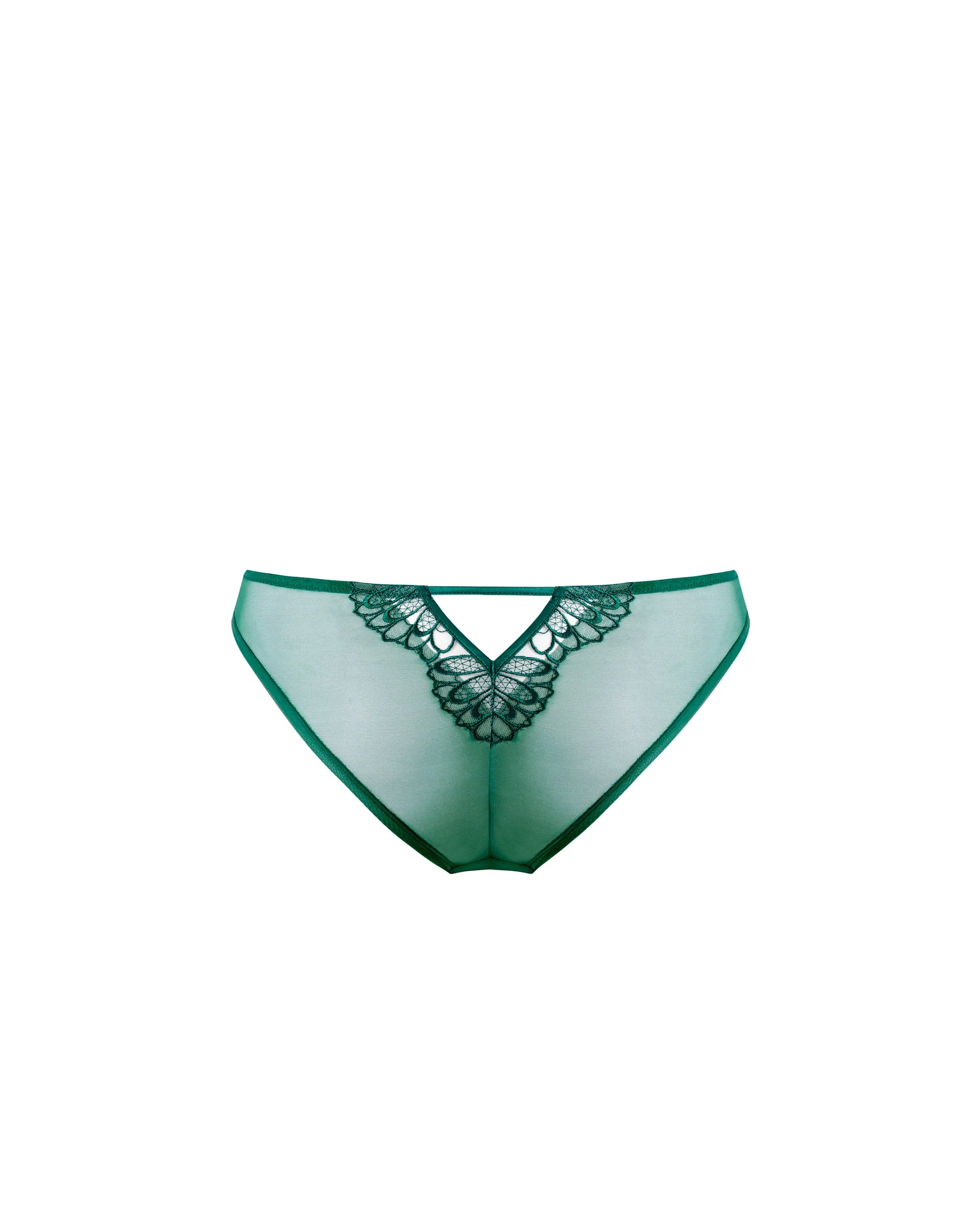 Amaris Sheer Floral Brief Green - Image 6