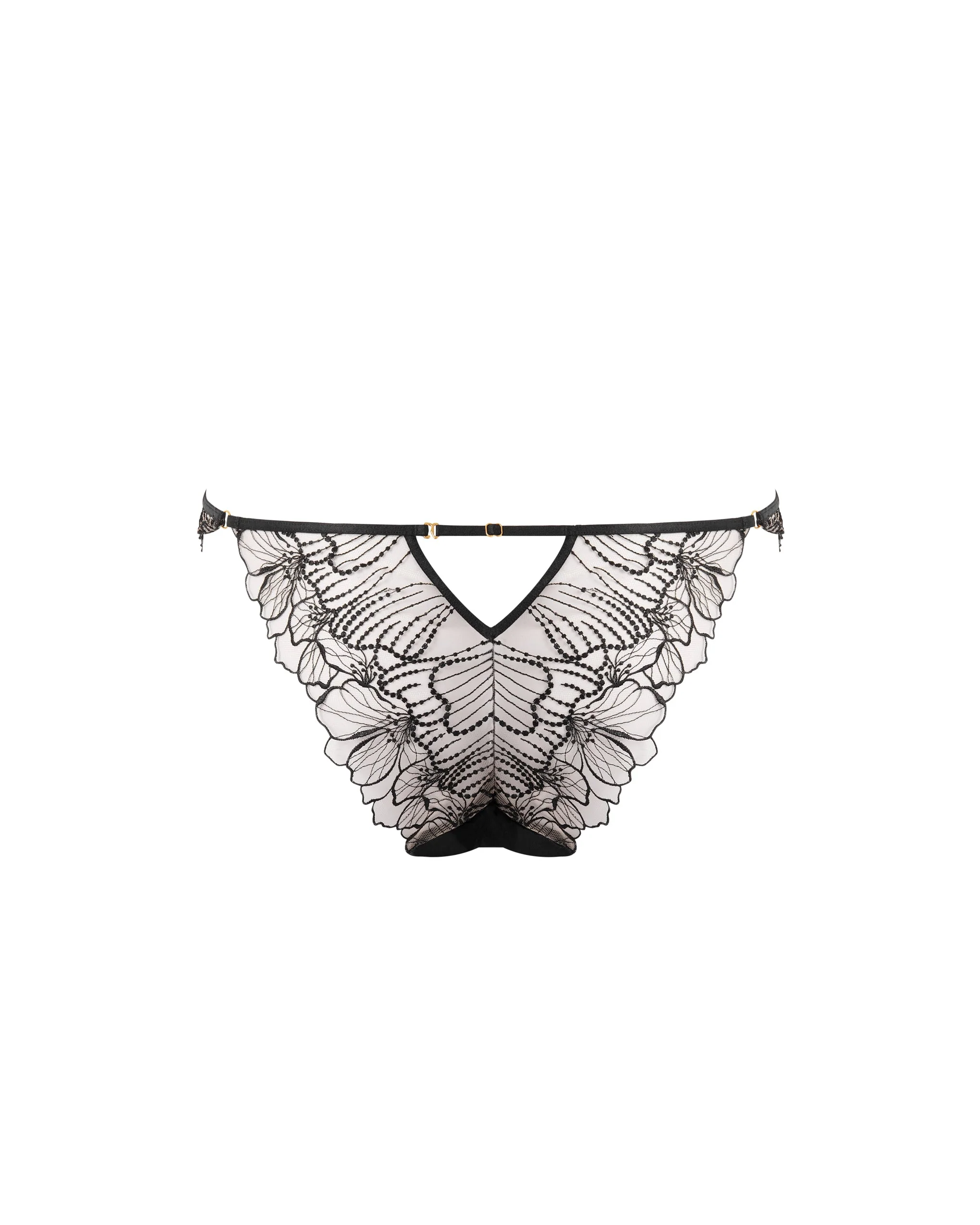 Amarosa Open Embroidered Brief Black - Image 6