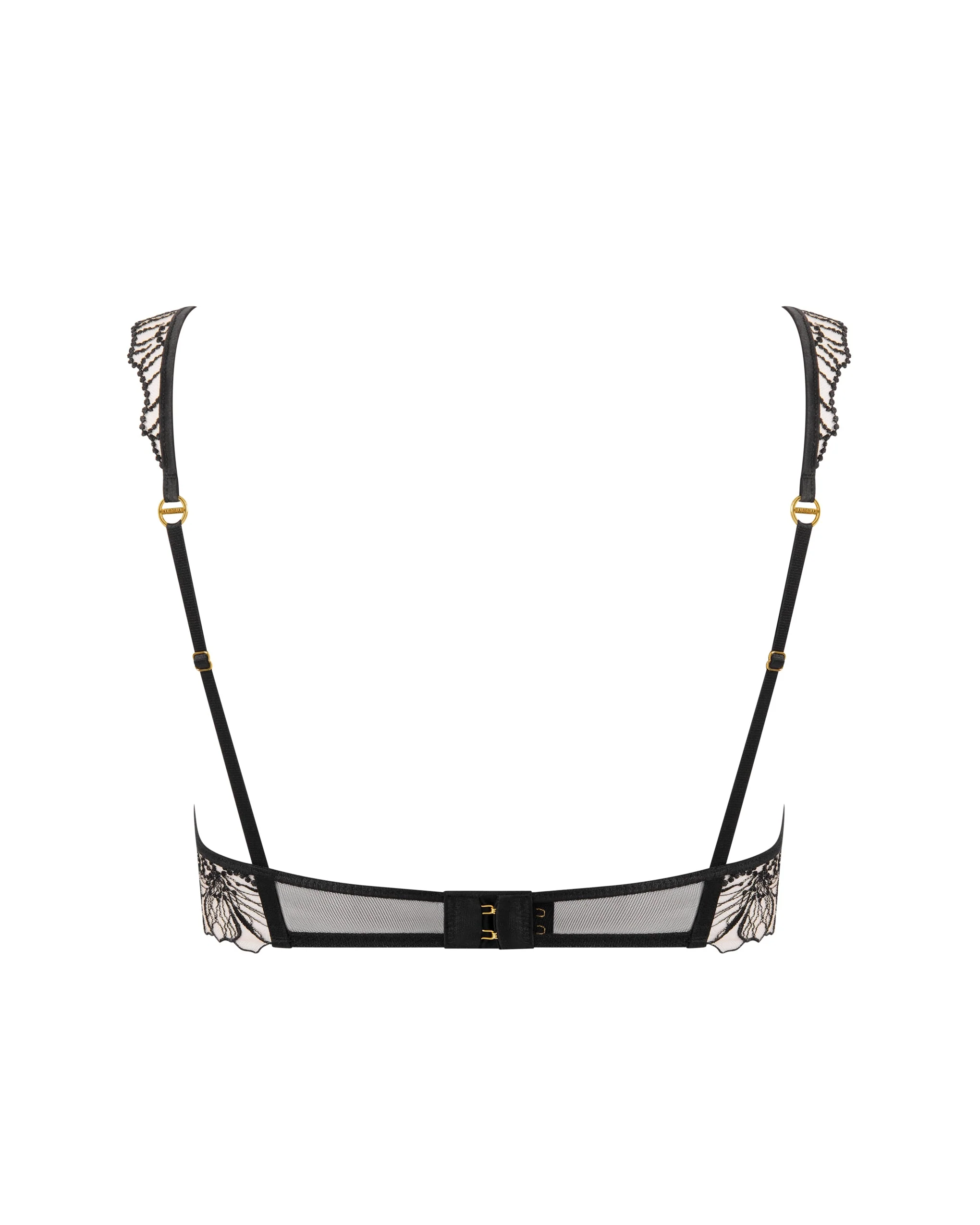 Amarosa Floral Embroidered Bra Black - Image 6