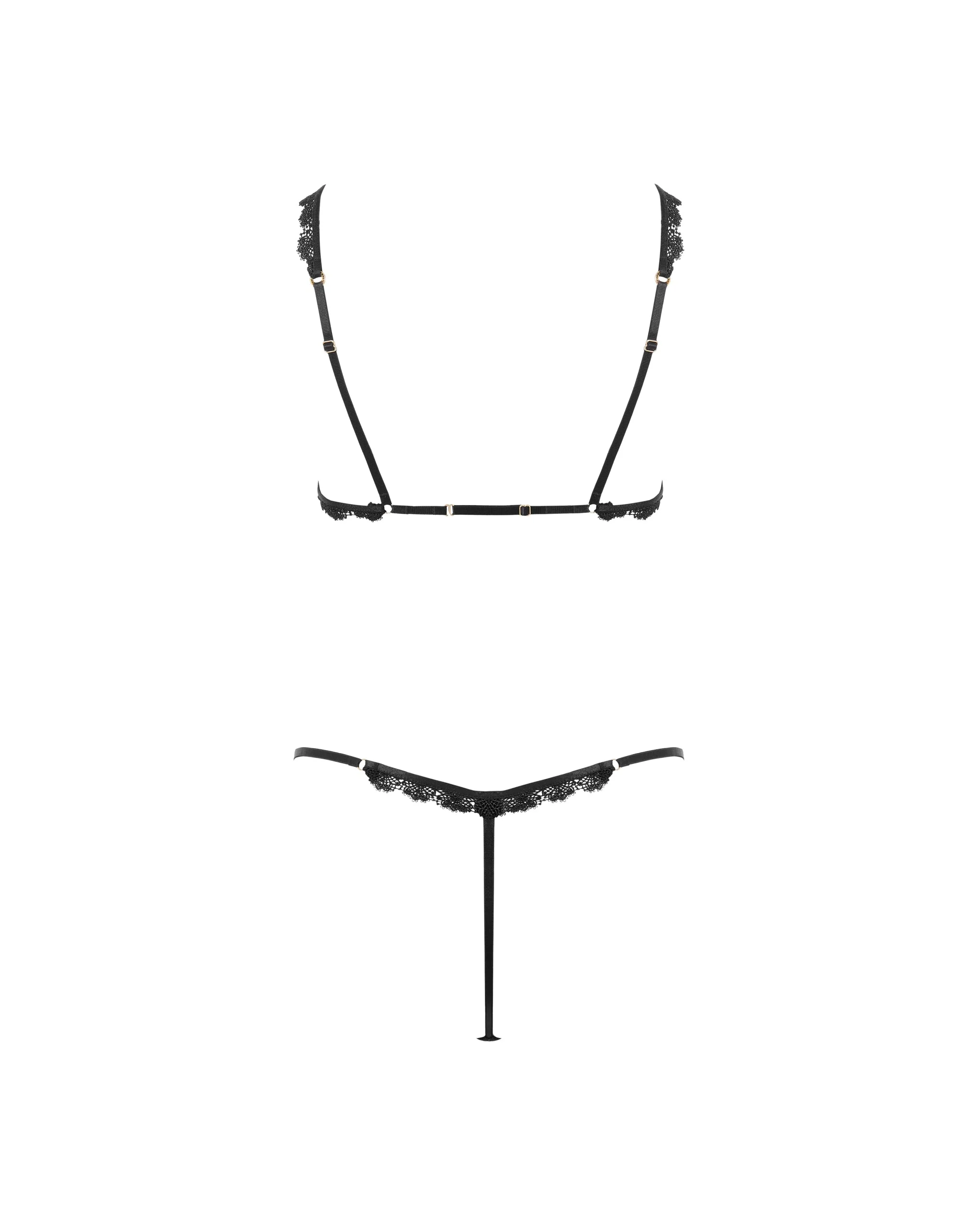 Arella Open Bodysuit Black - Image 6
