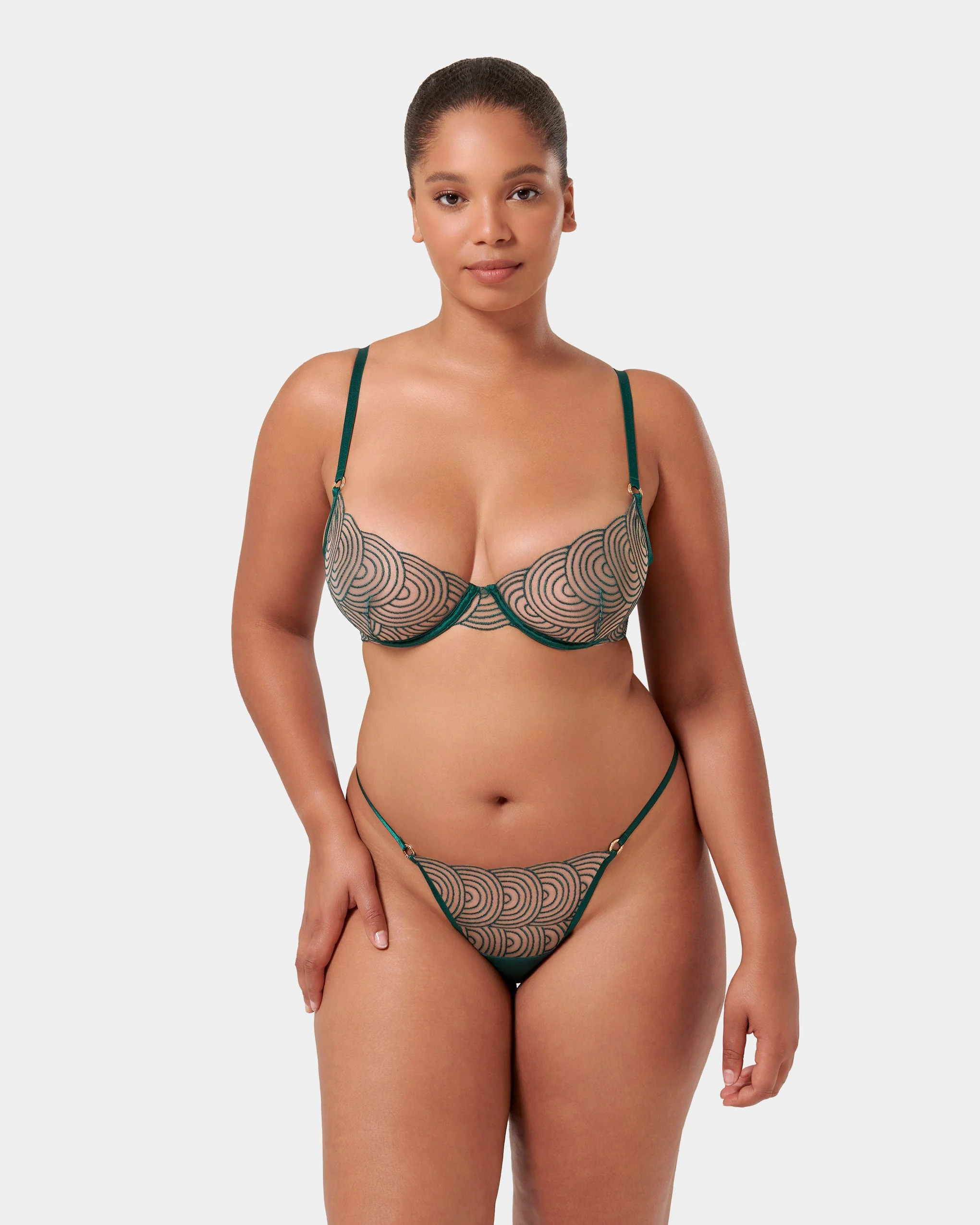 Aster Thong Botanical Garden Green/Sheer - Image 2