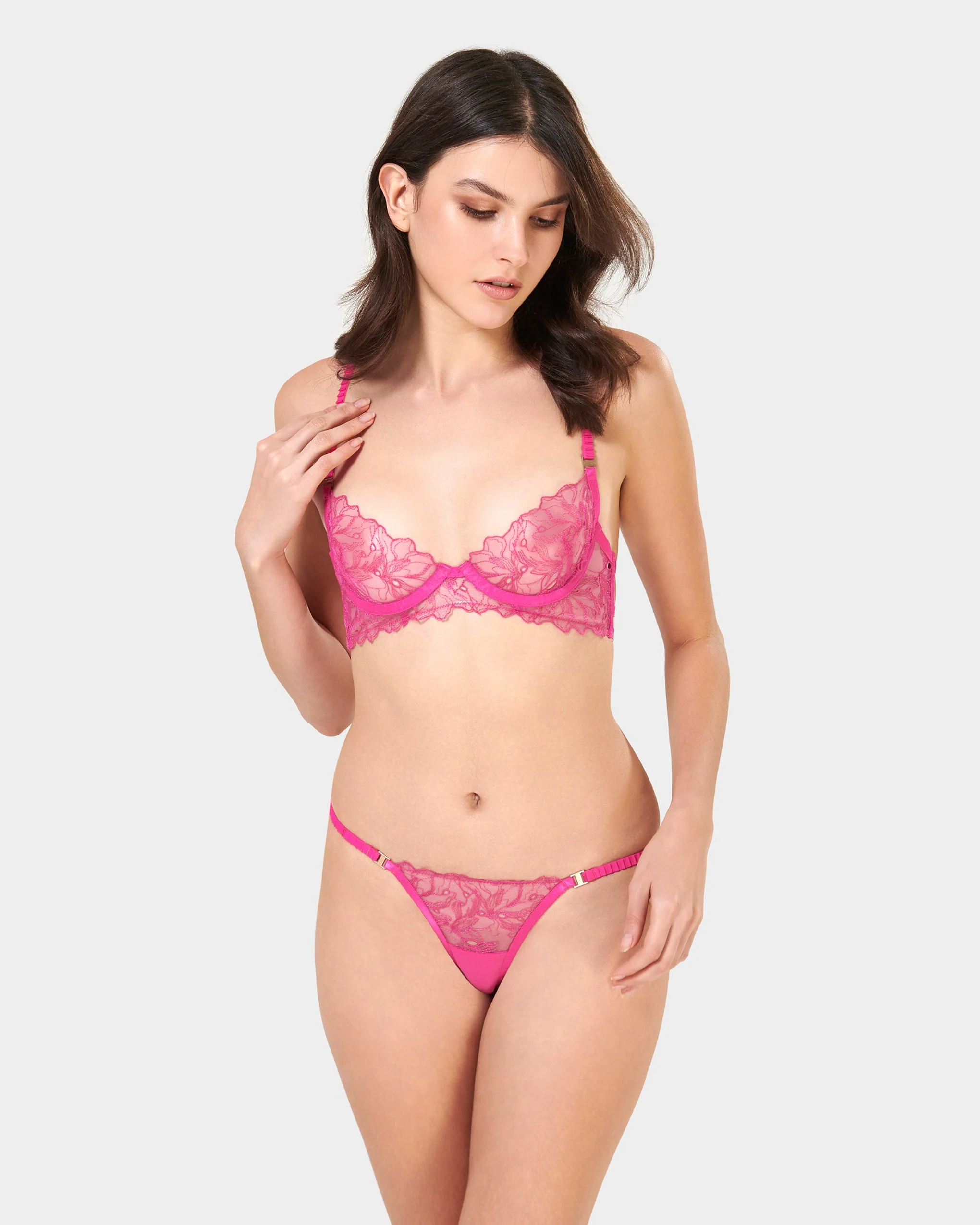 Astra Wired Bra Fuchsia Pink - Image 2