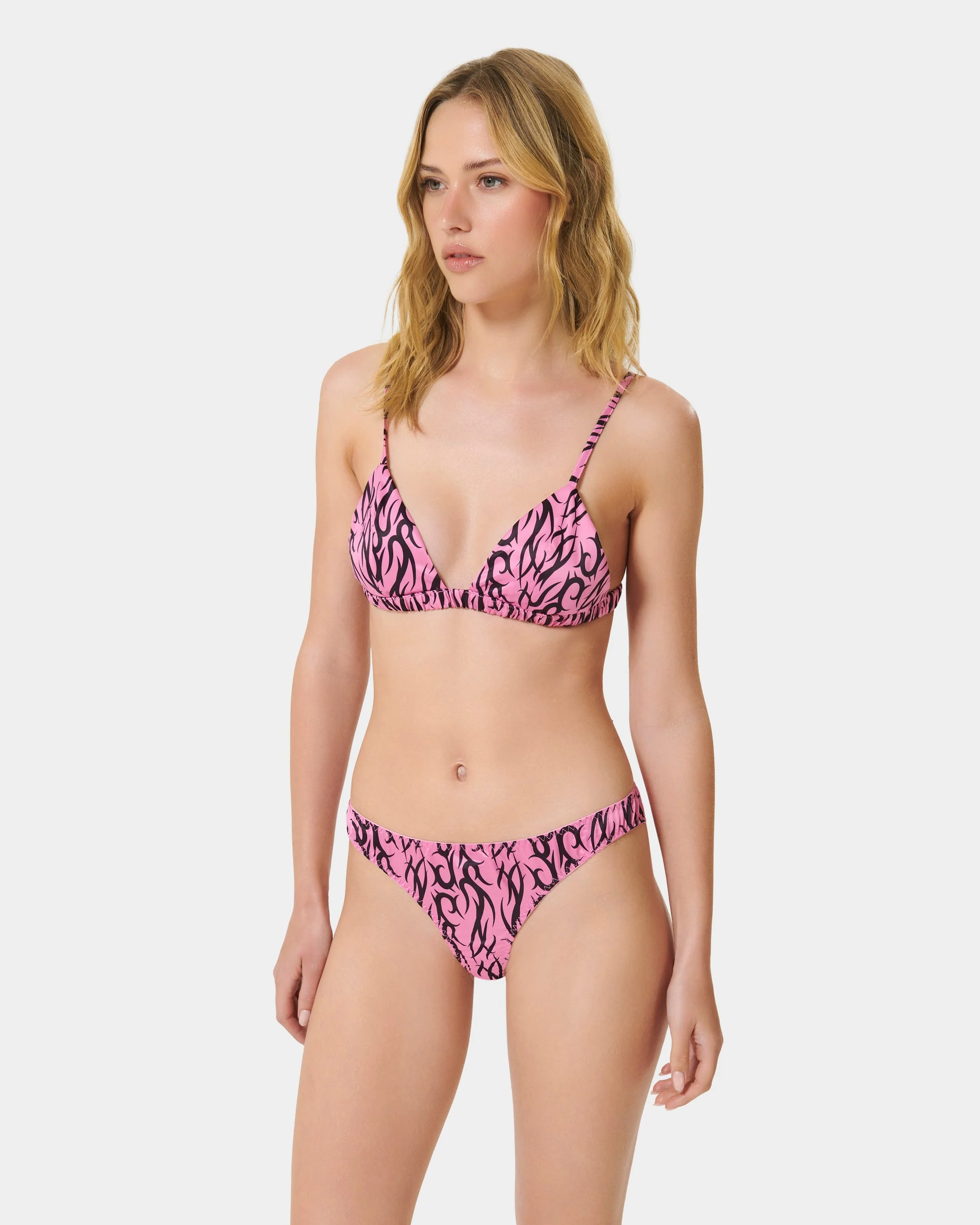 BB x Ashley Williams Tattoo Print Luxury Satin Soft Bra - Image 2