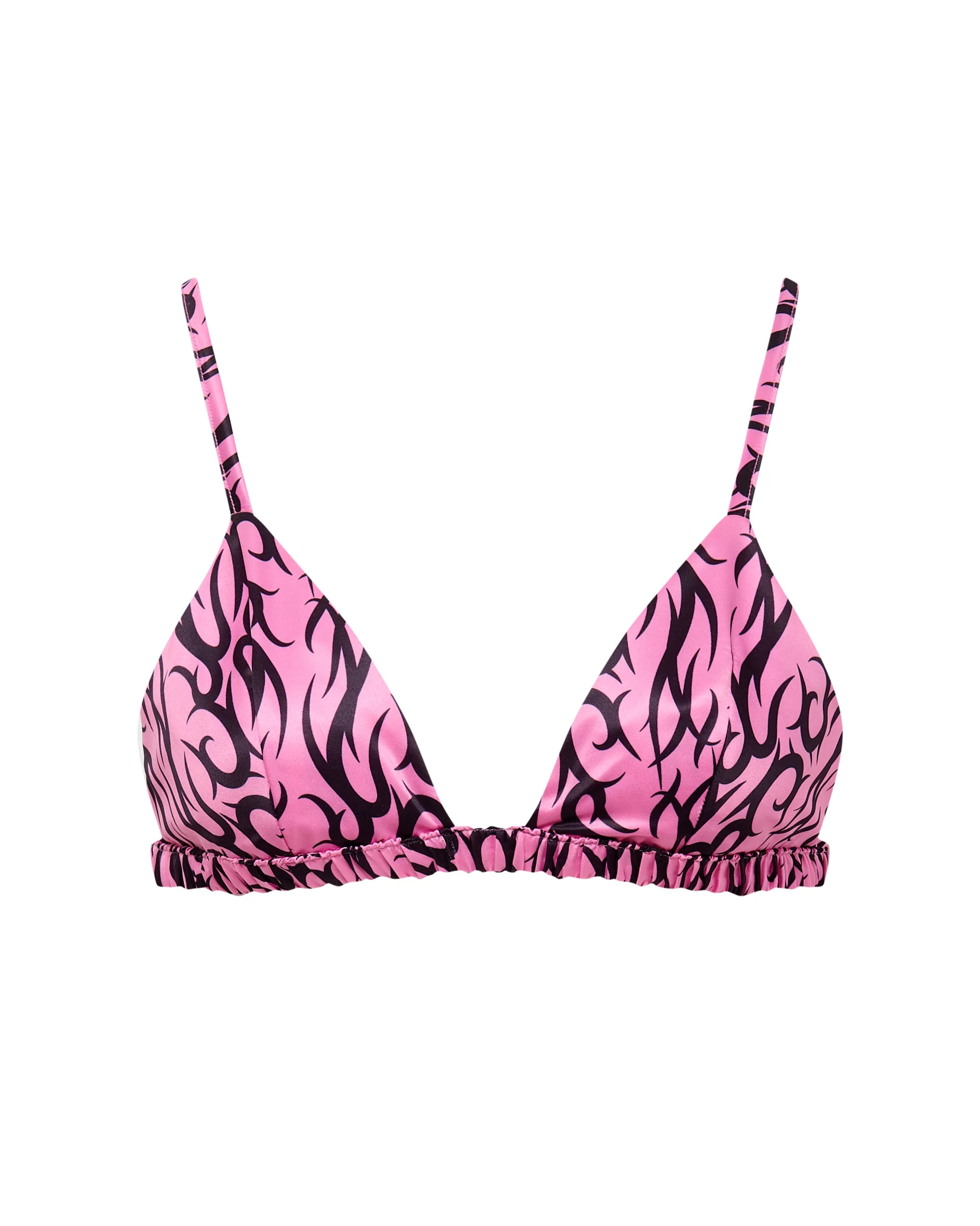 BB x Ashley Williams Tattoo Print Luxury Satin Soft Bra - Image 5