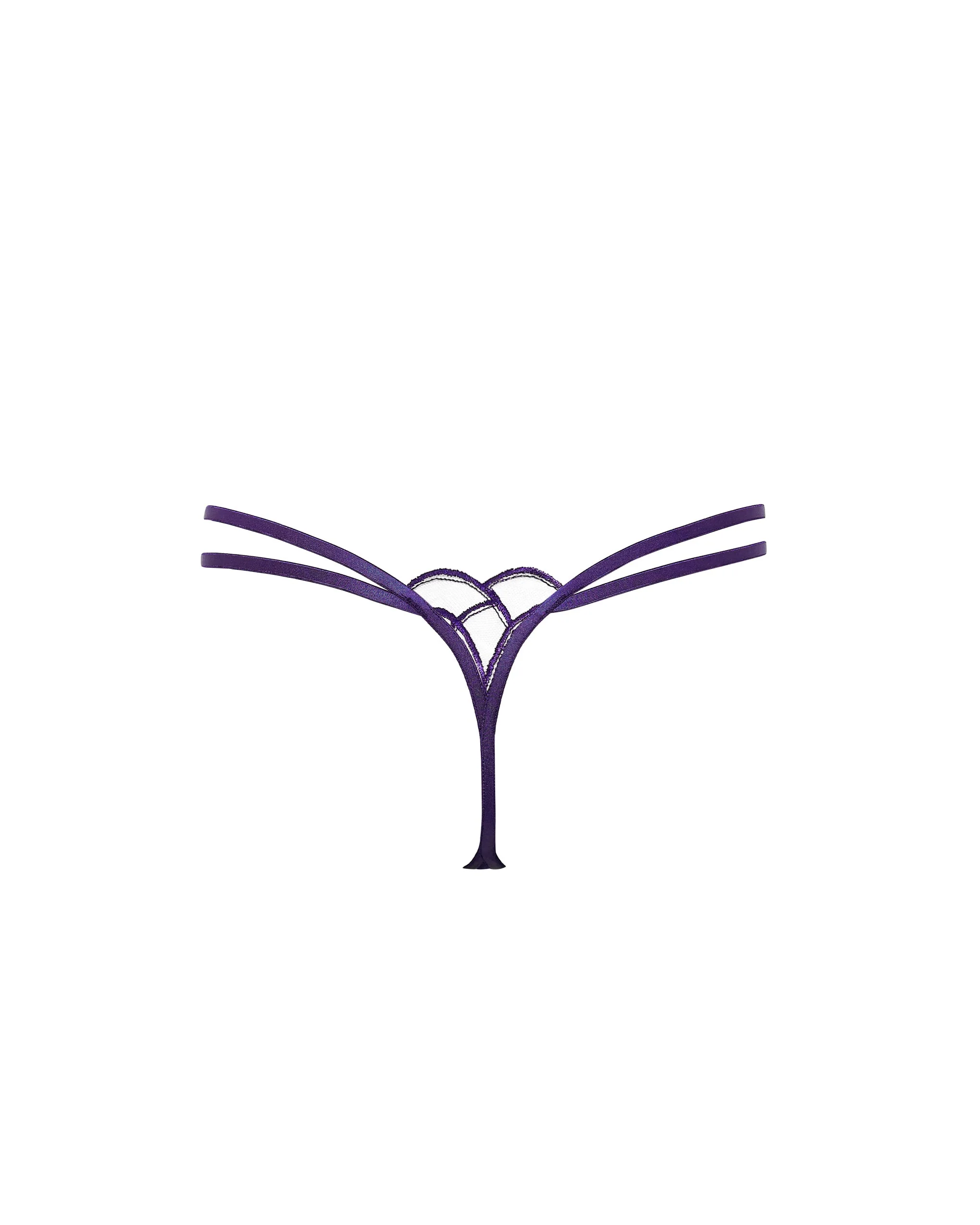 Beatrix Thong Acai Purple/Sheer - Image 6