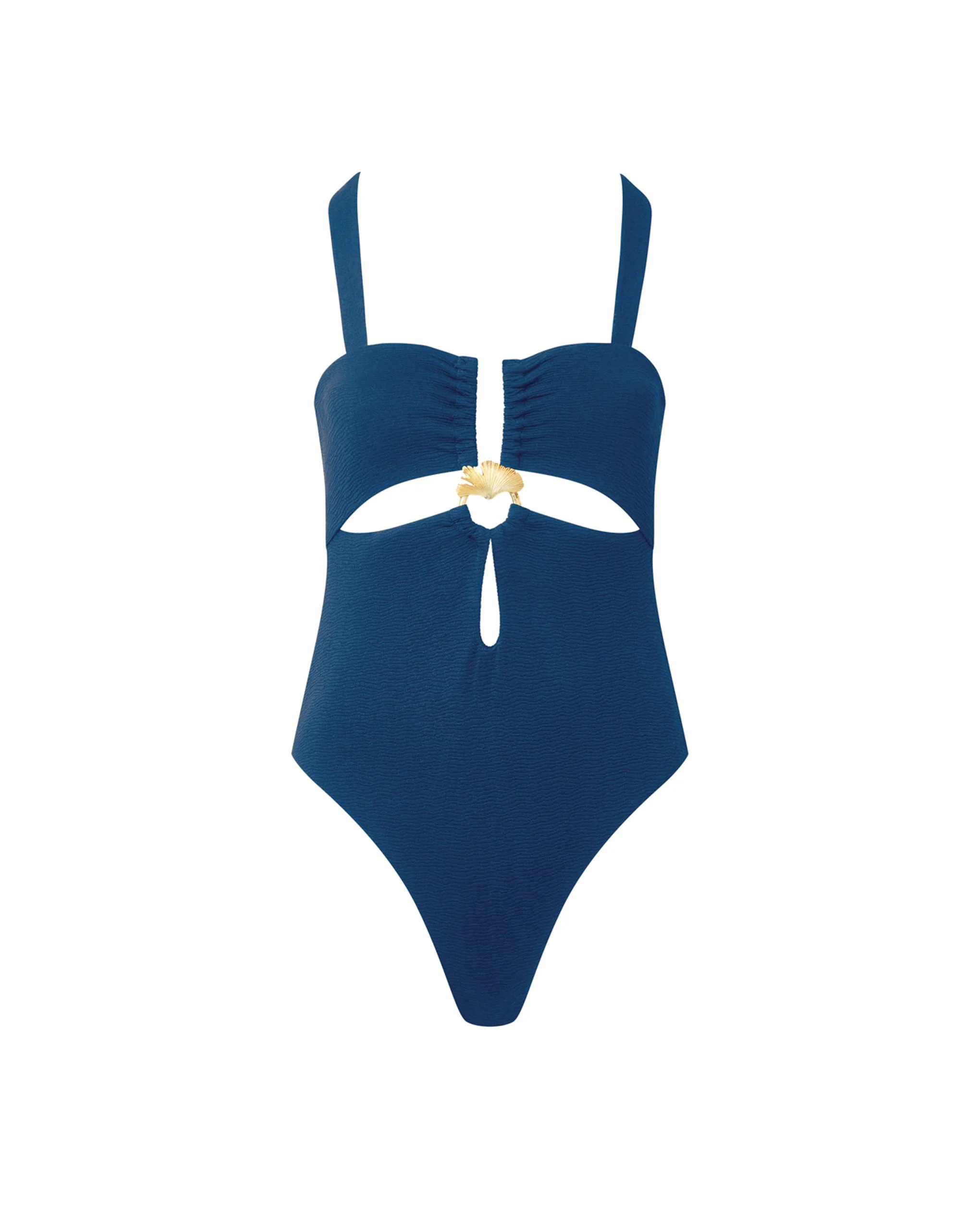 Cadiz Cut Out Swimsuit Navy Peony - Image 5