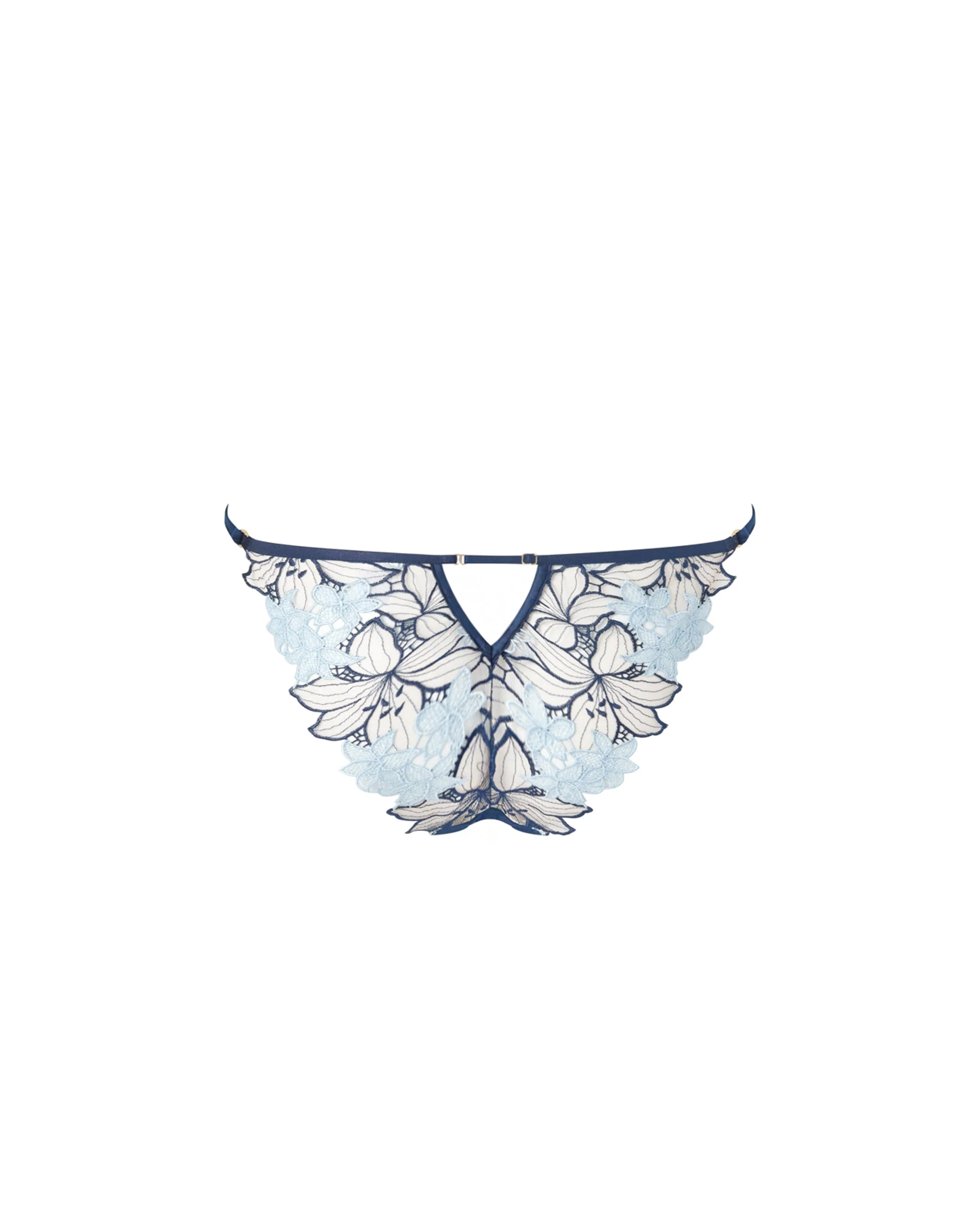 Calantha Floral Lace Brief Blue - Image 6