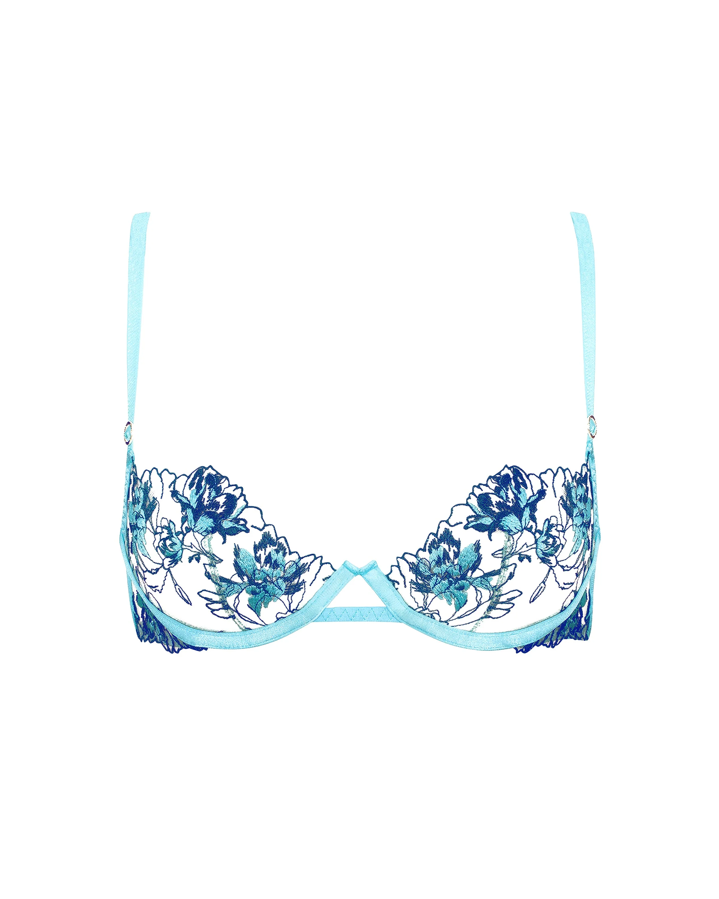 Calista Bra Blue Topaz/Sheer - Image 5