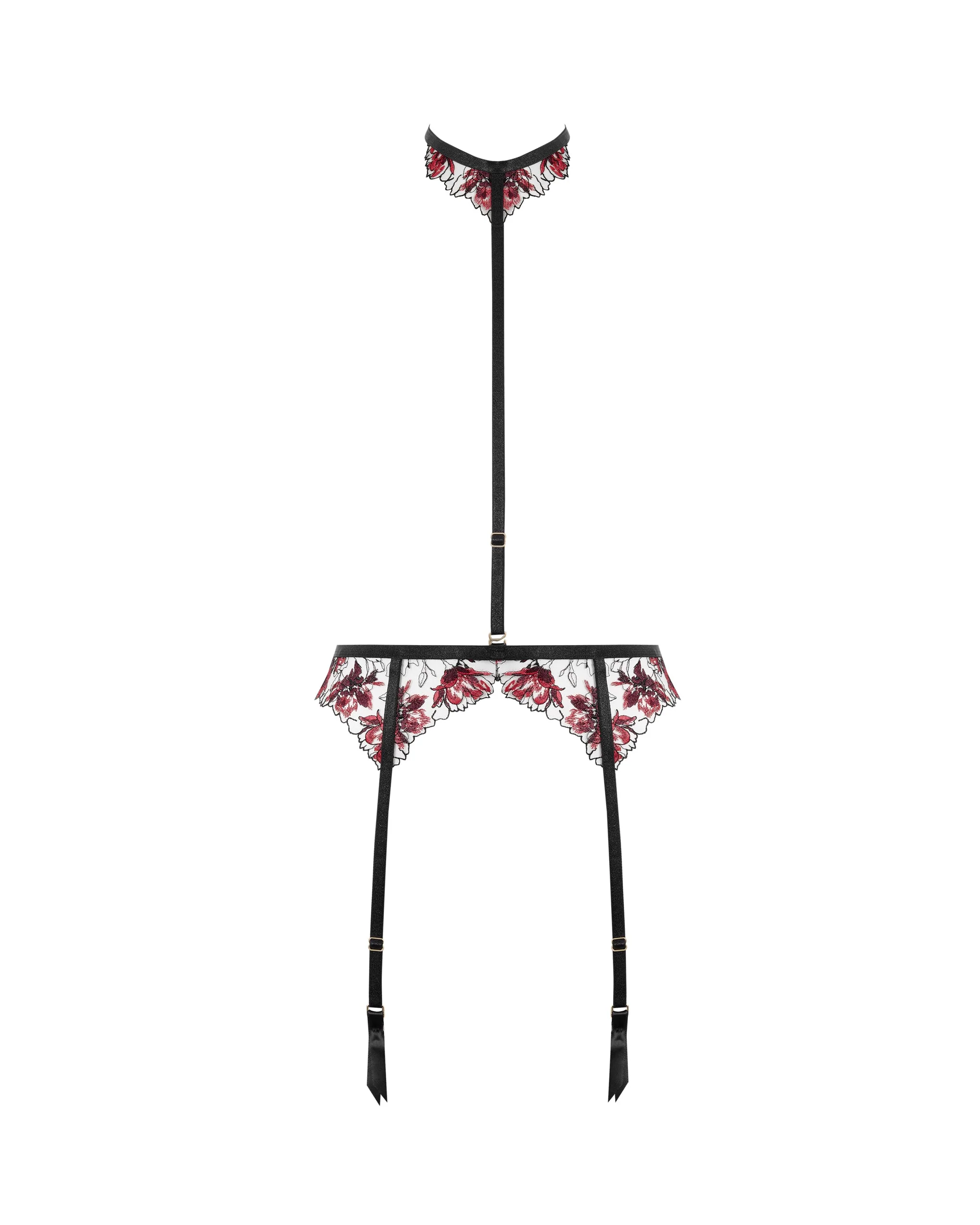 Calista Suspender Harness Black/Cherry - Image 5