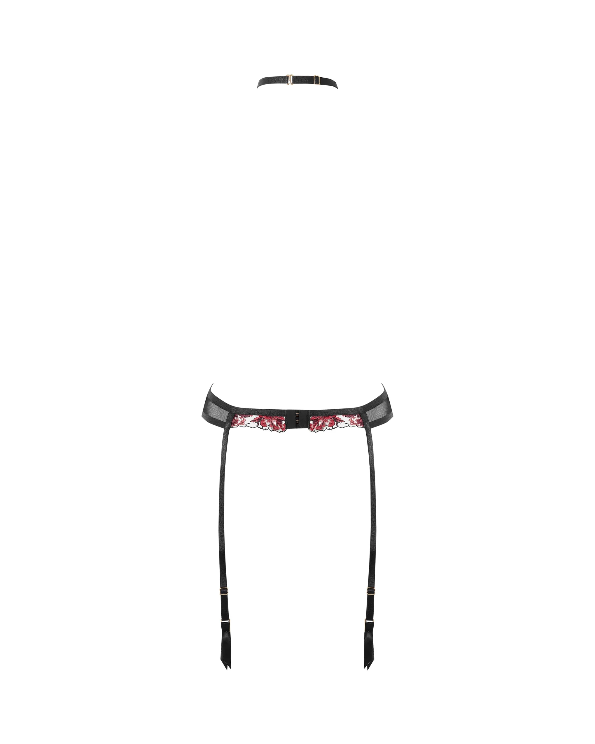 Calista Suspender Harness Black/Cherry - Image 6