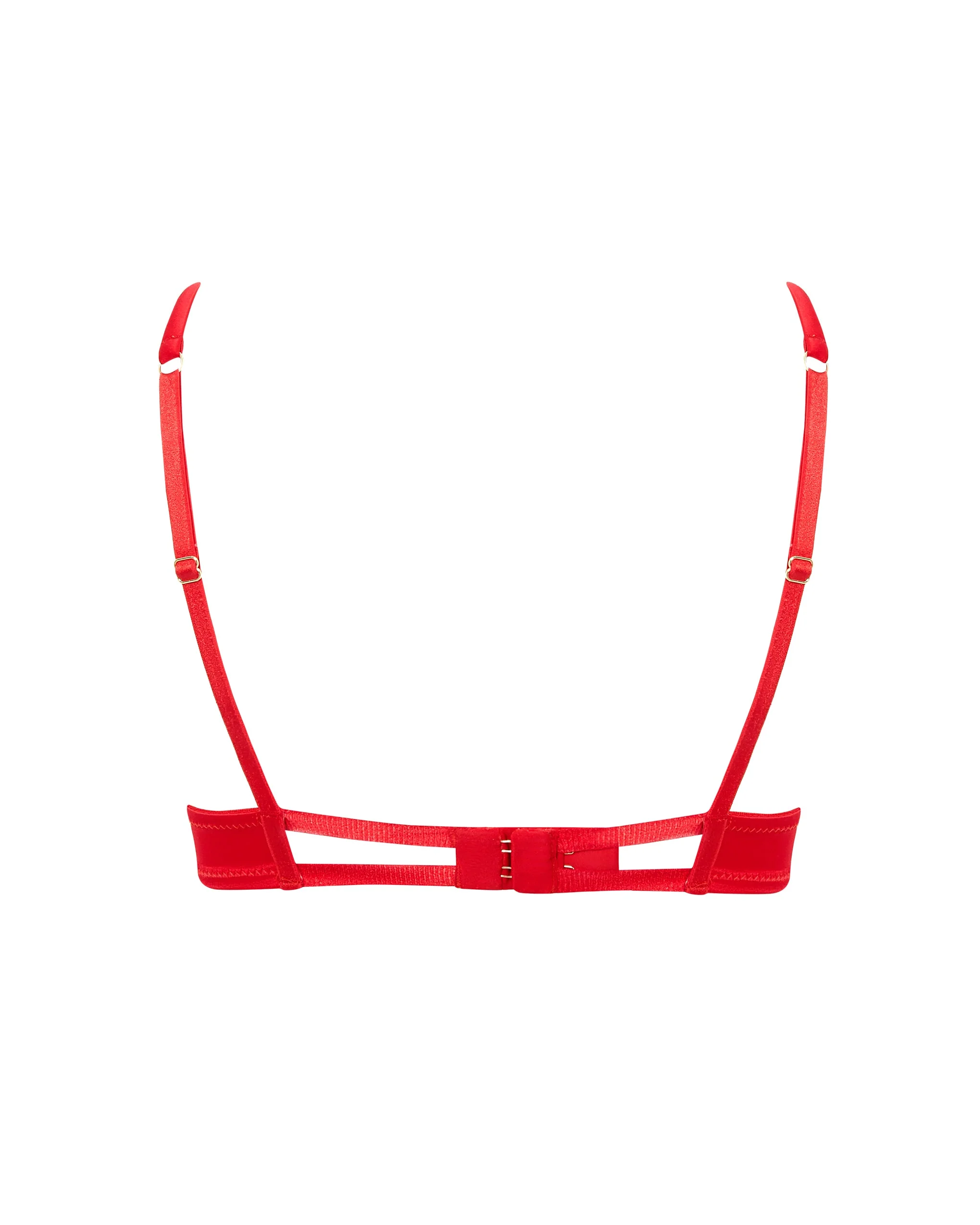 Cara Satin Bra Red - Image 6