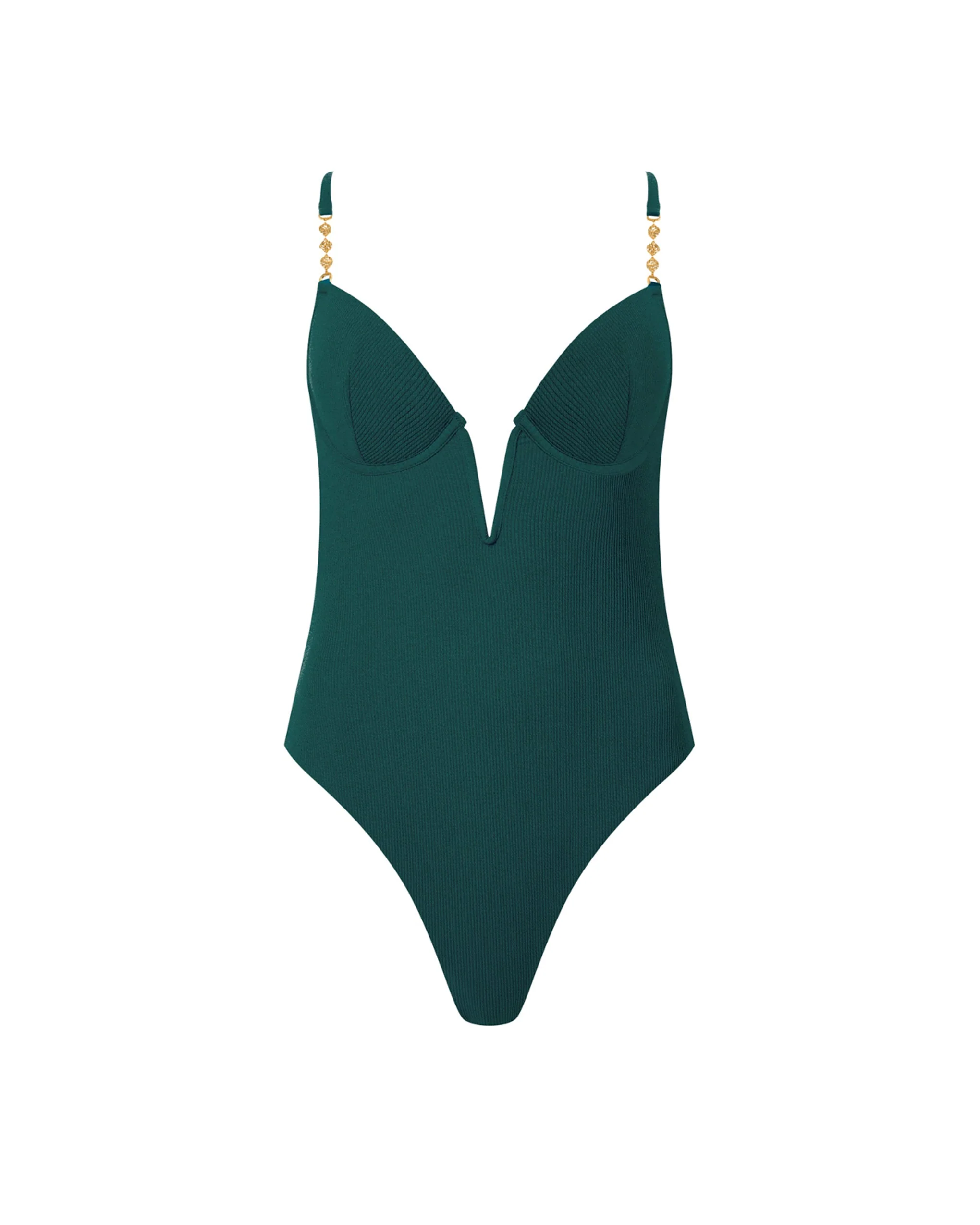 Caspian Underwire Swimsuit Teal - Image 5