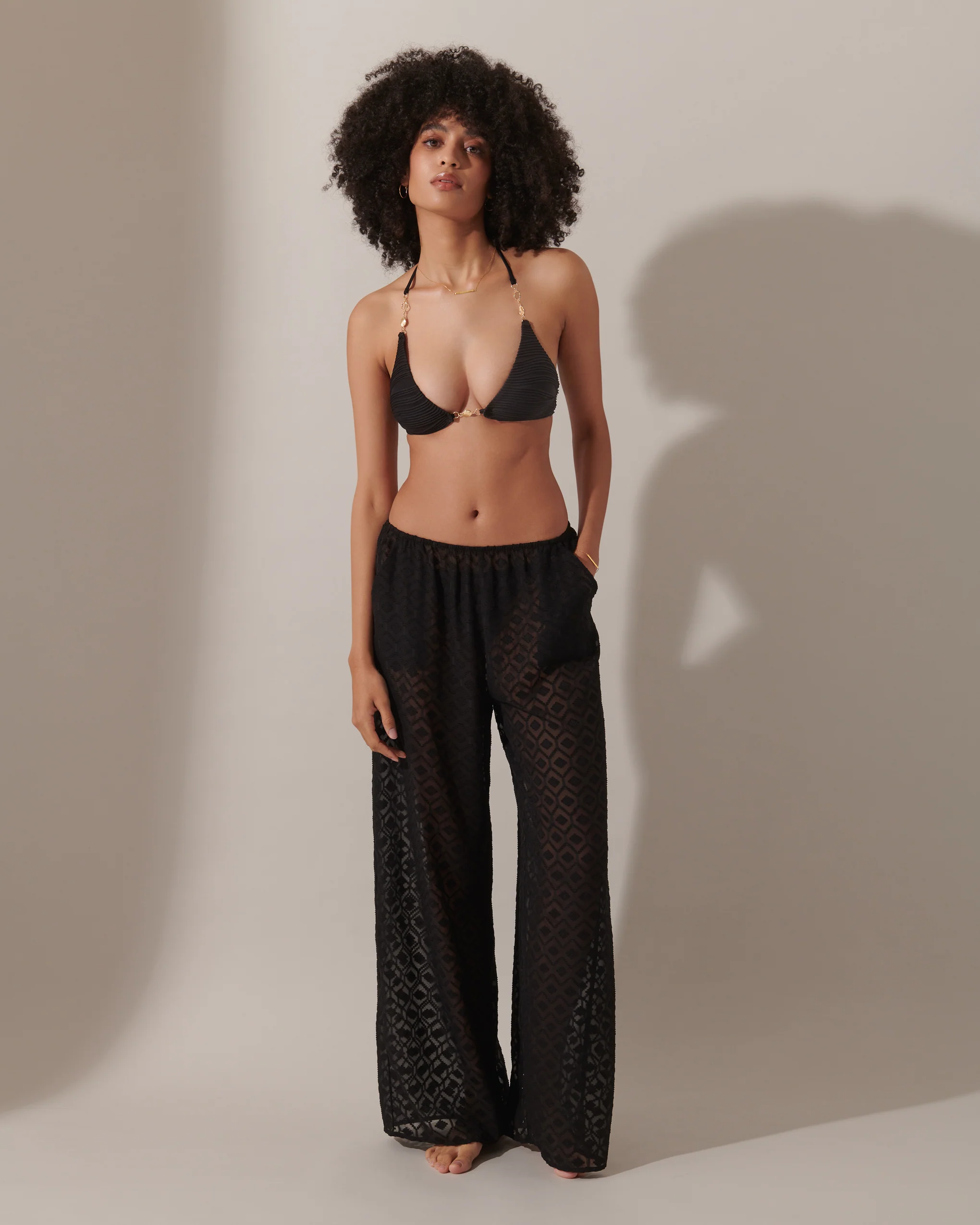 Cassat Cami & Trouser Set Black - Image 10