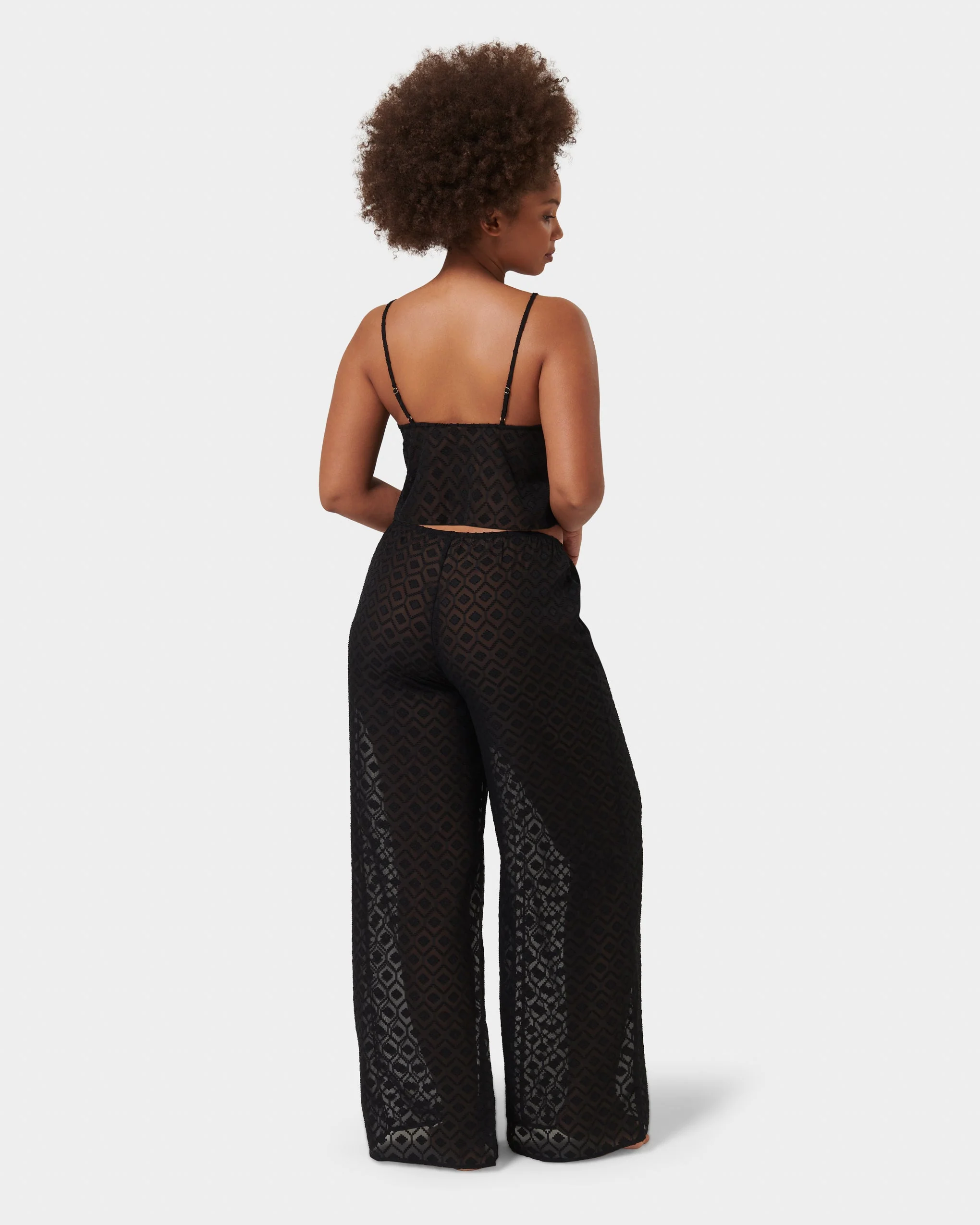 Cassat Cami & Trouser Set Black - Image 9