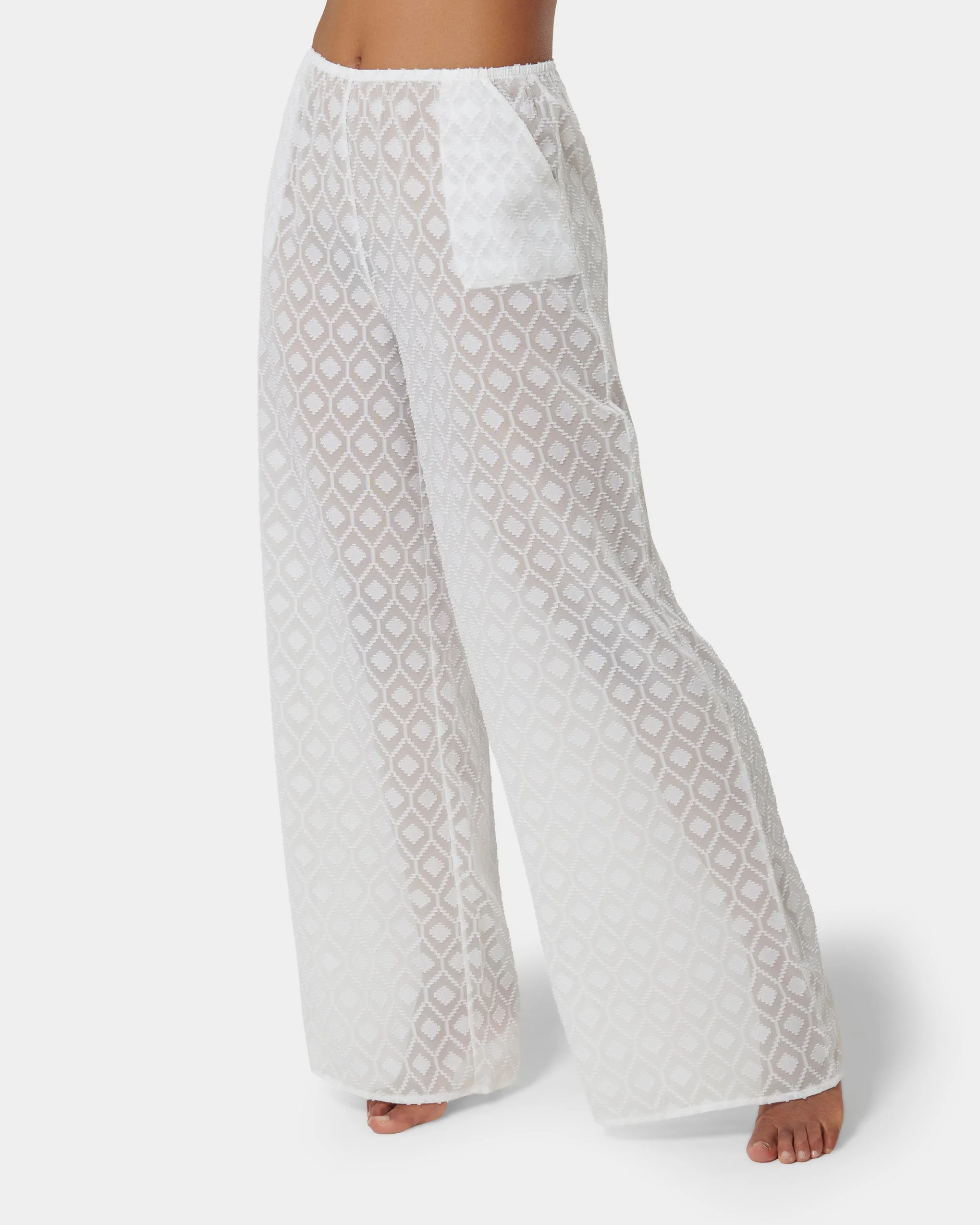 Cassat Cami & Trouser Set White - Image 2