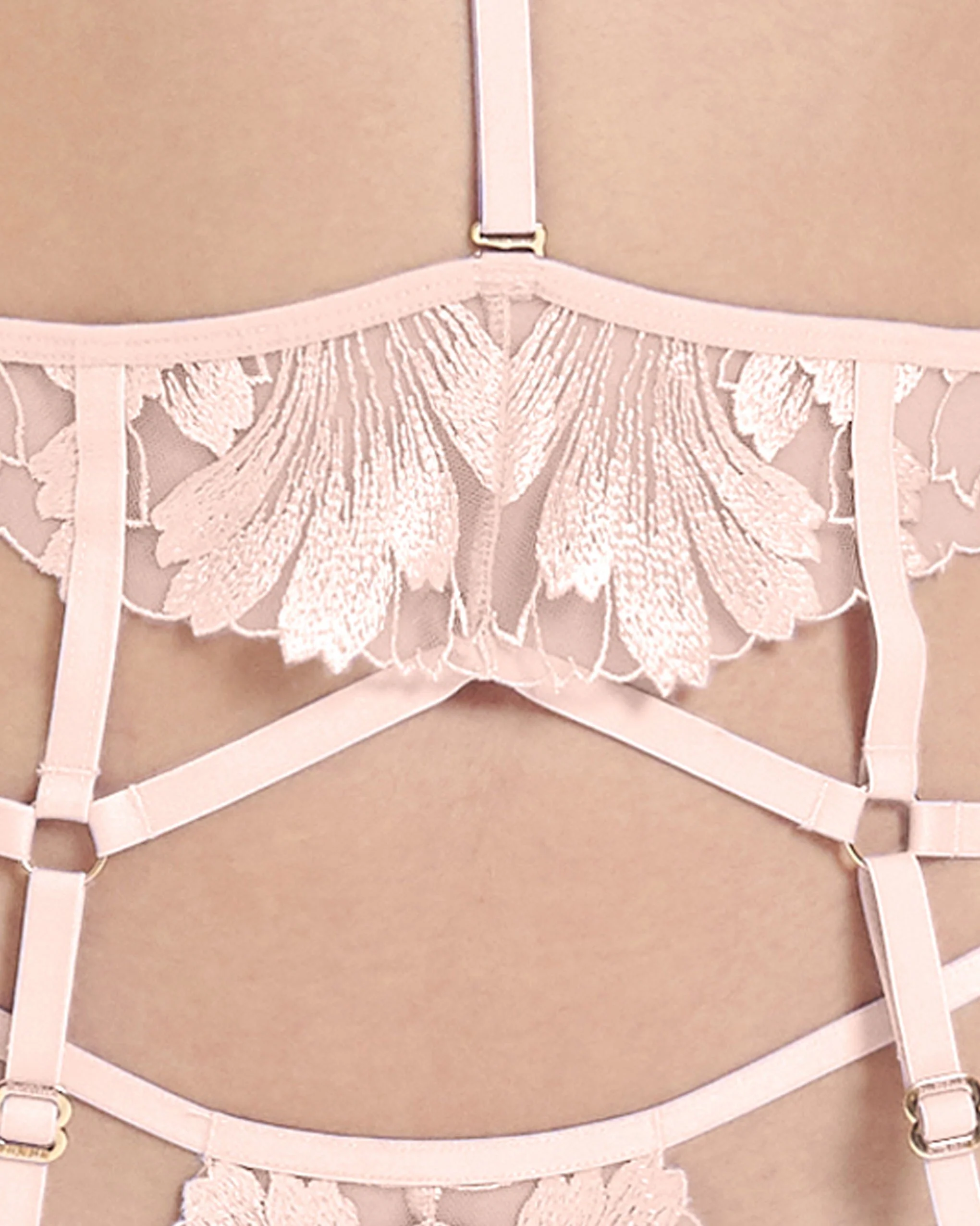 Colette Suspender Harness Pearl Pink - Image 4
