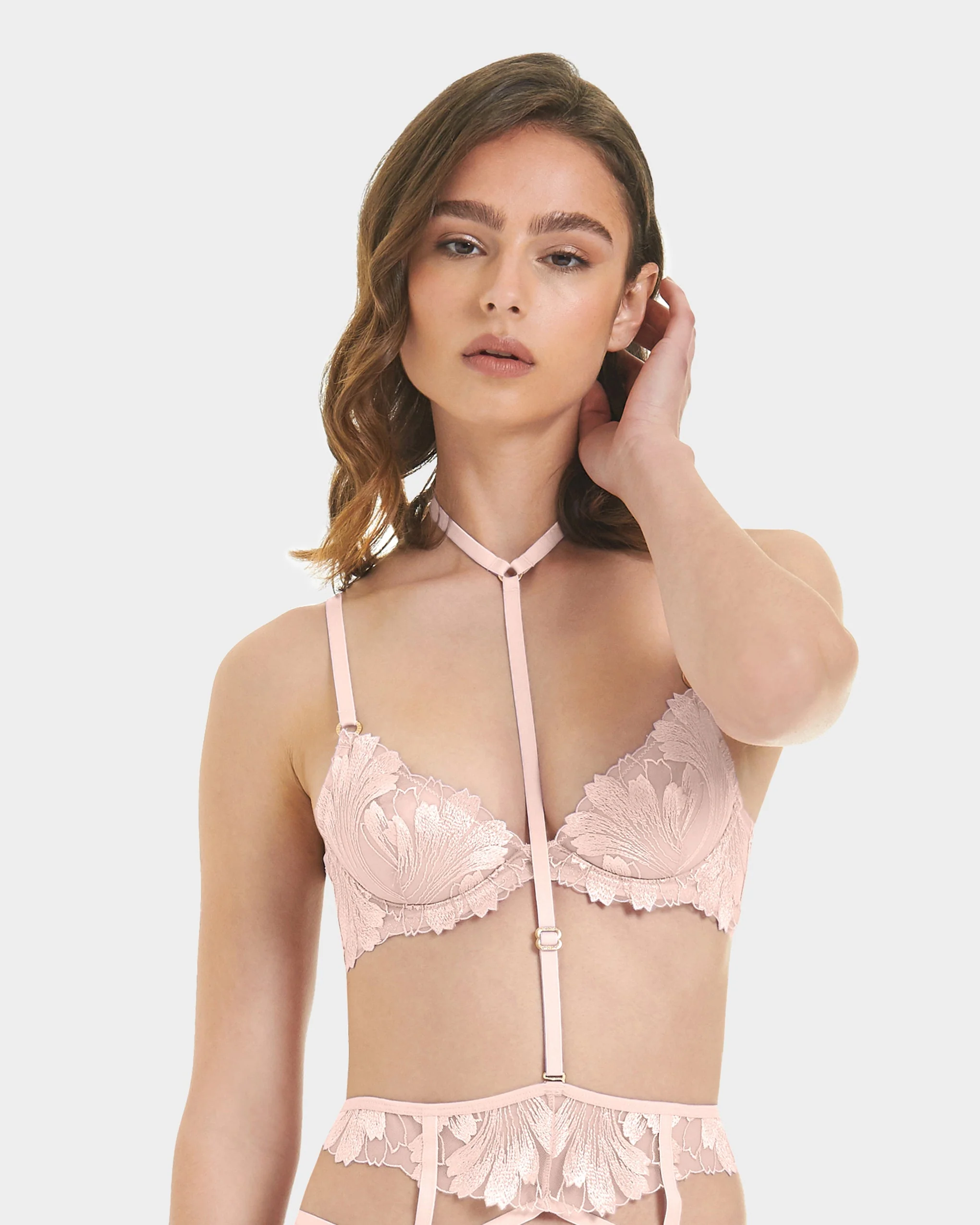 Colette Suspender Harness Pearl Pink - Image 7