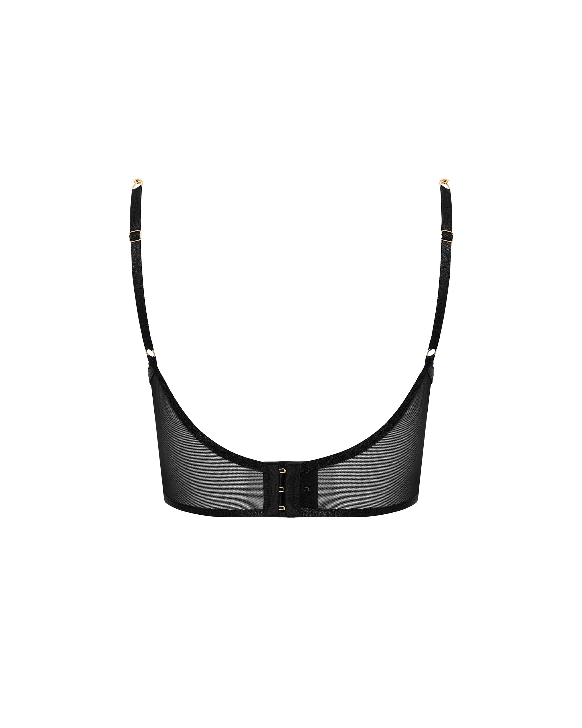 Emery Soft Bustier Black/Gold - Image 6