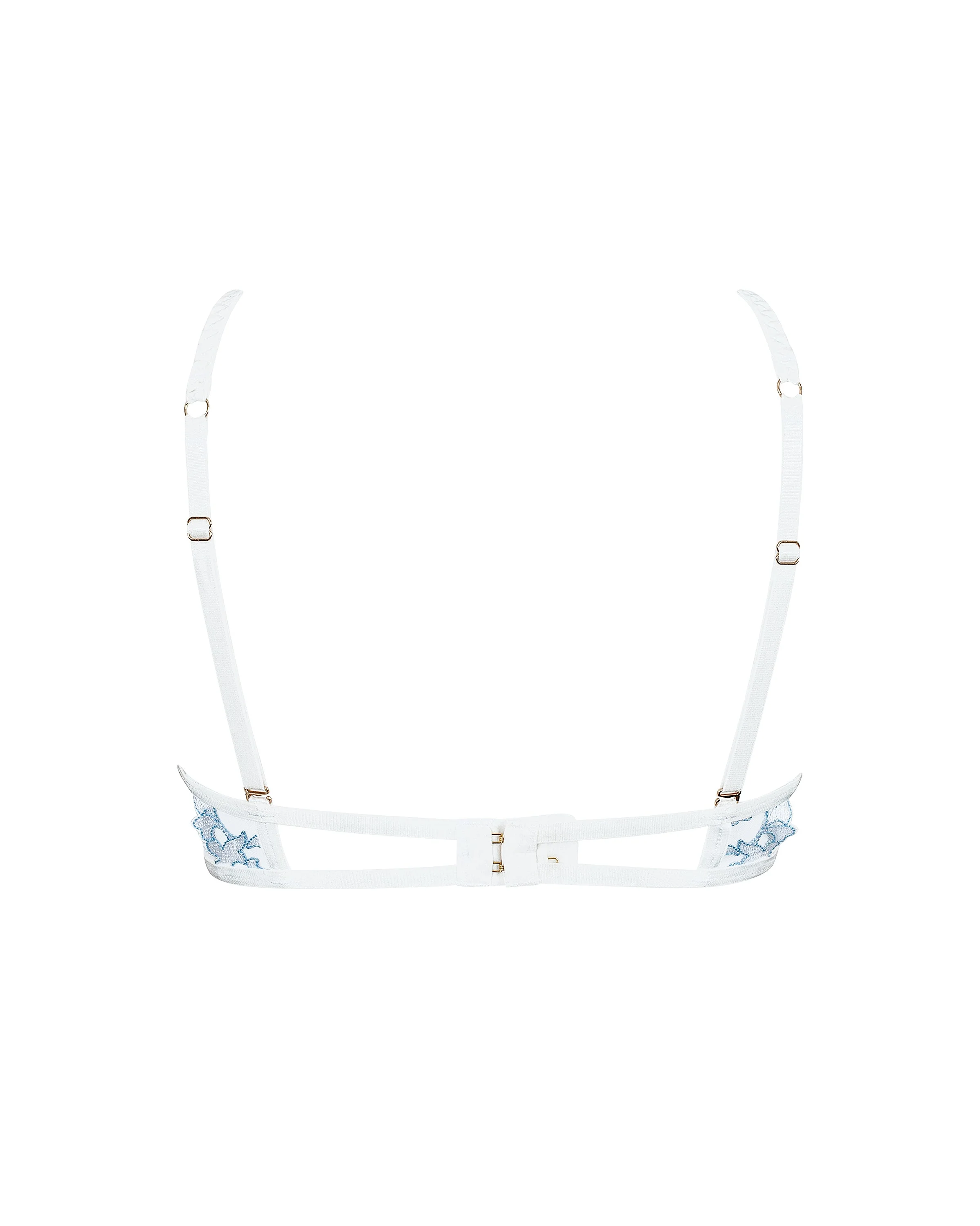 Gabriella Balcony Bra White/Blue Topaz - Image 6