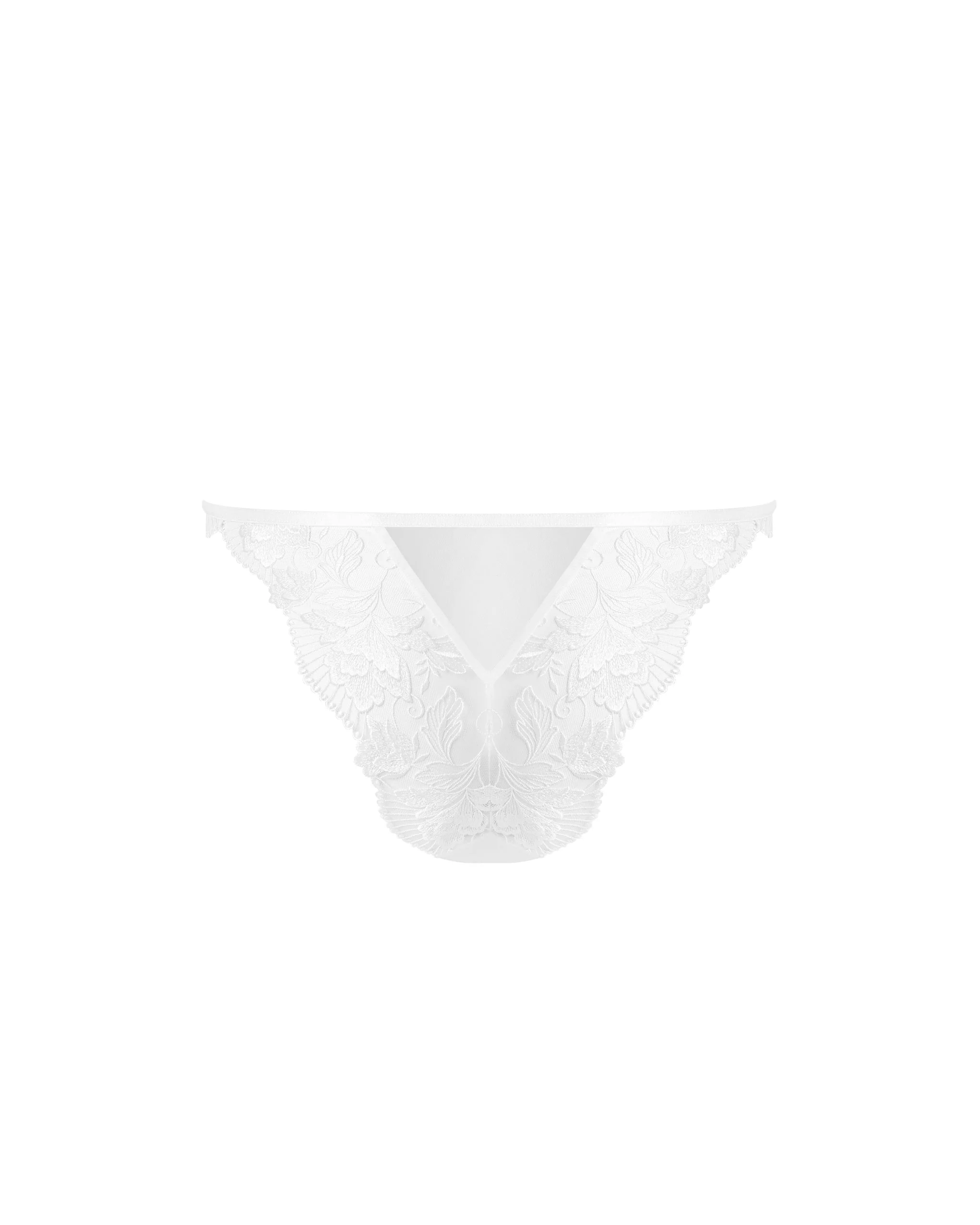 Gabriella Floral Embroidered Brief White - Image 6