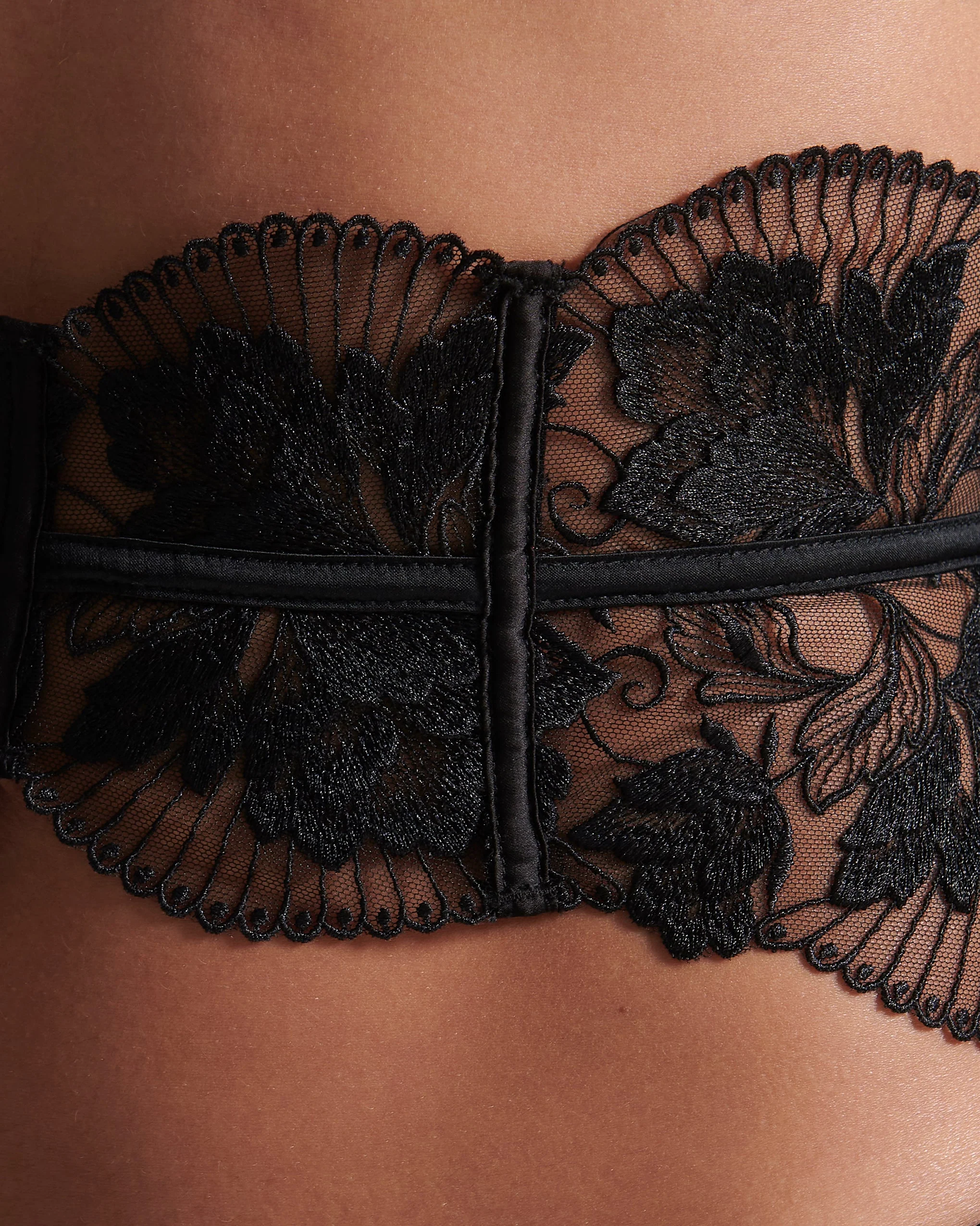 Gabriella Detachable Waspie Suspender Black - Image 4