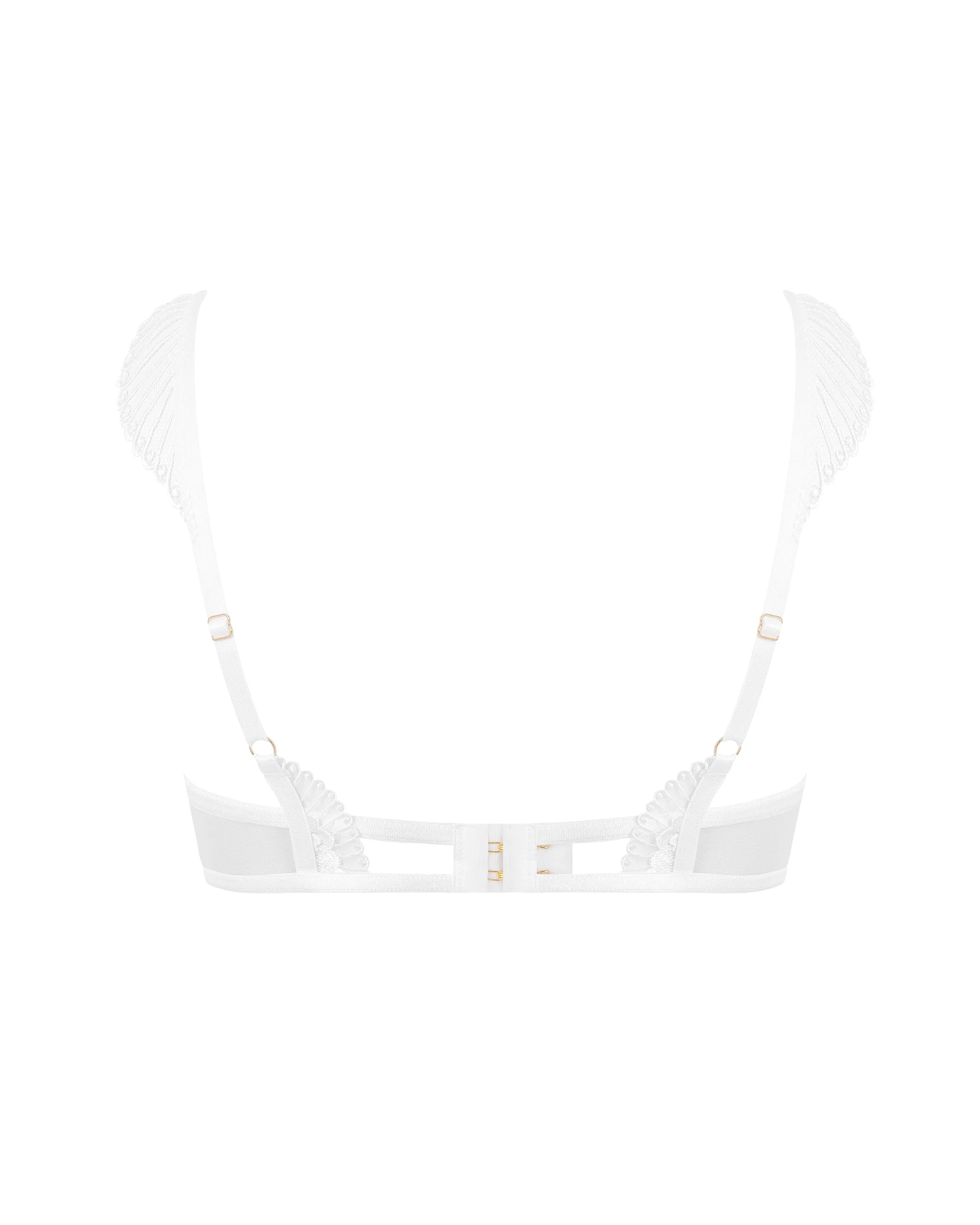 Gabriella Floral Embroidered Bra White - Image 6