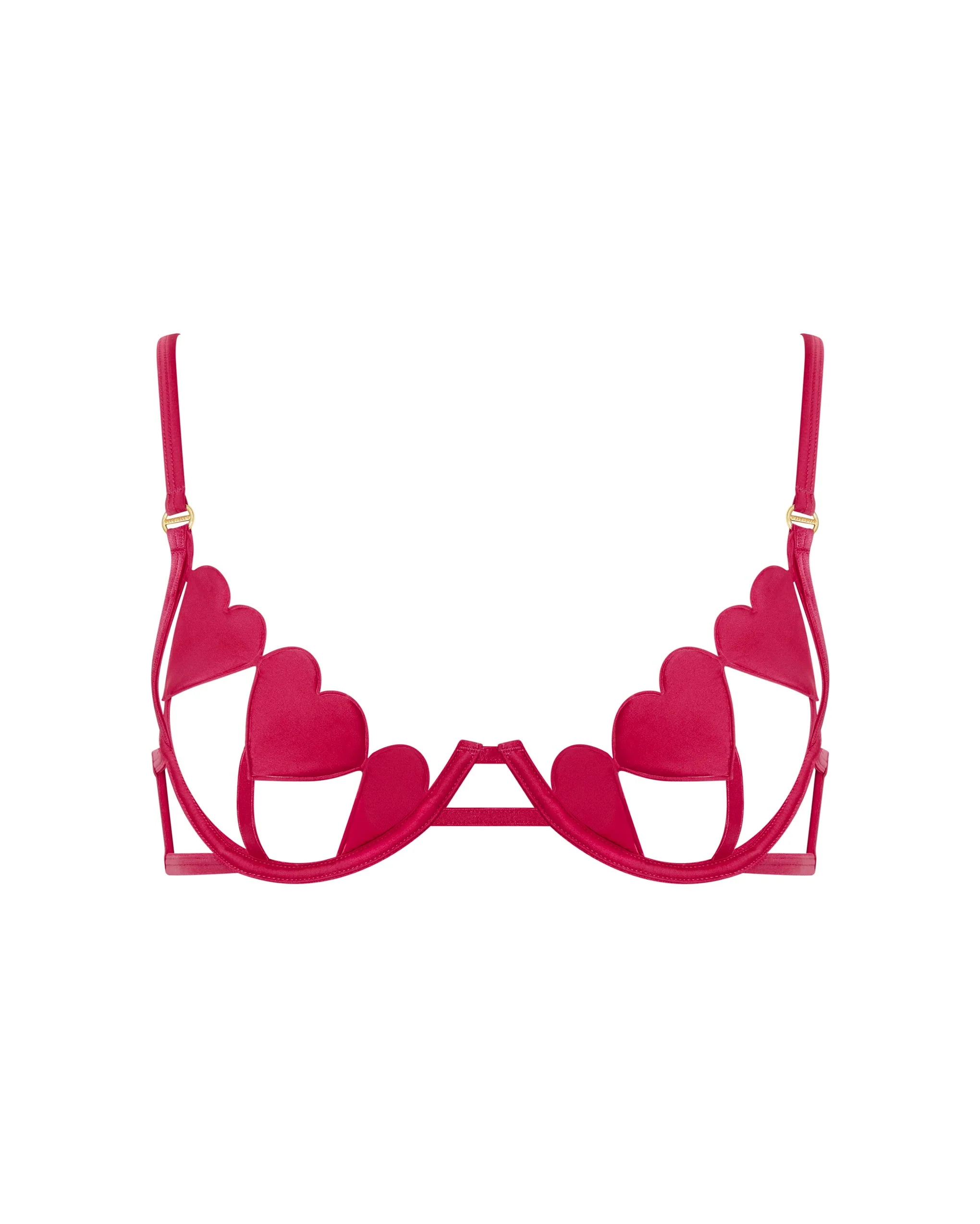 Gia Open Heart Bra Pink - Image 5