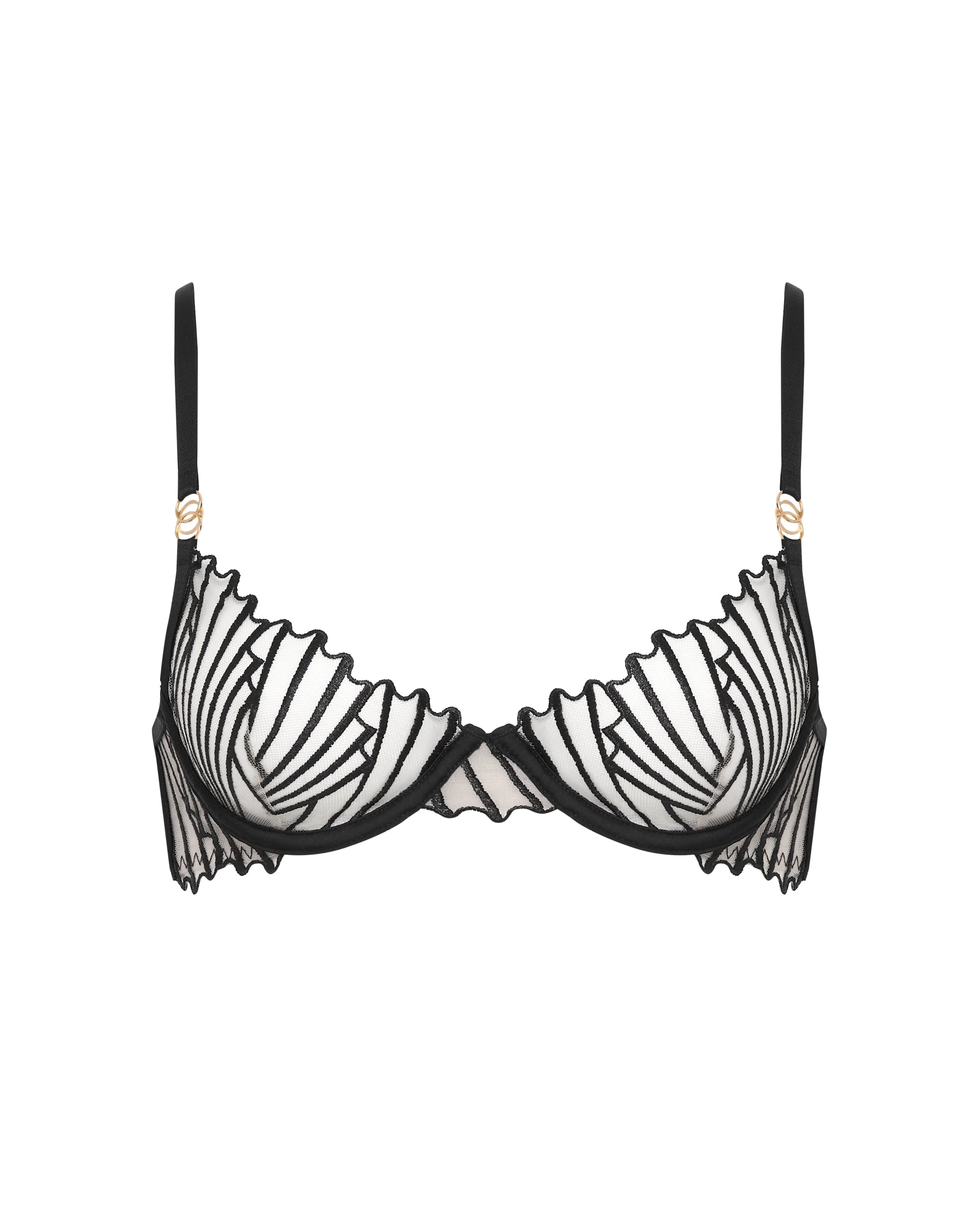 Goya Wired Bra Black/Sheer - Image 5