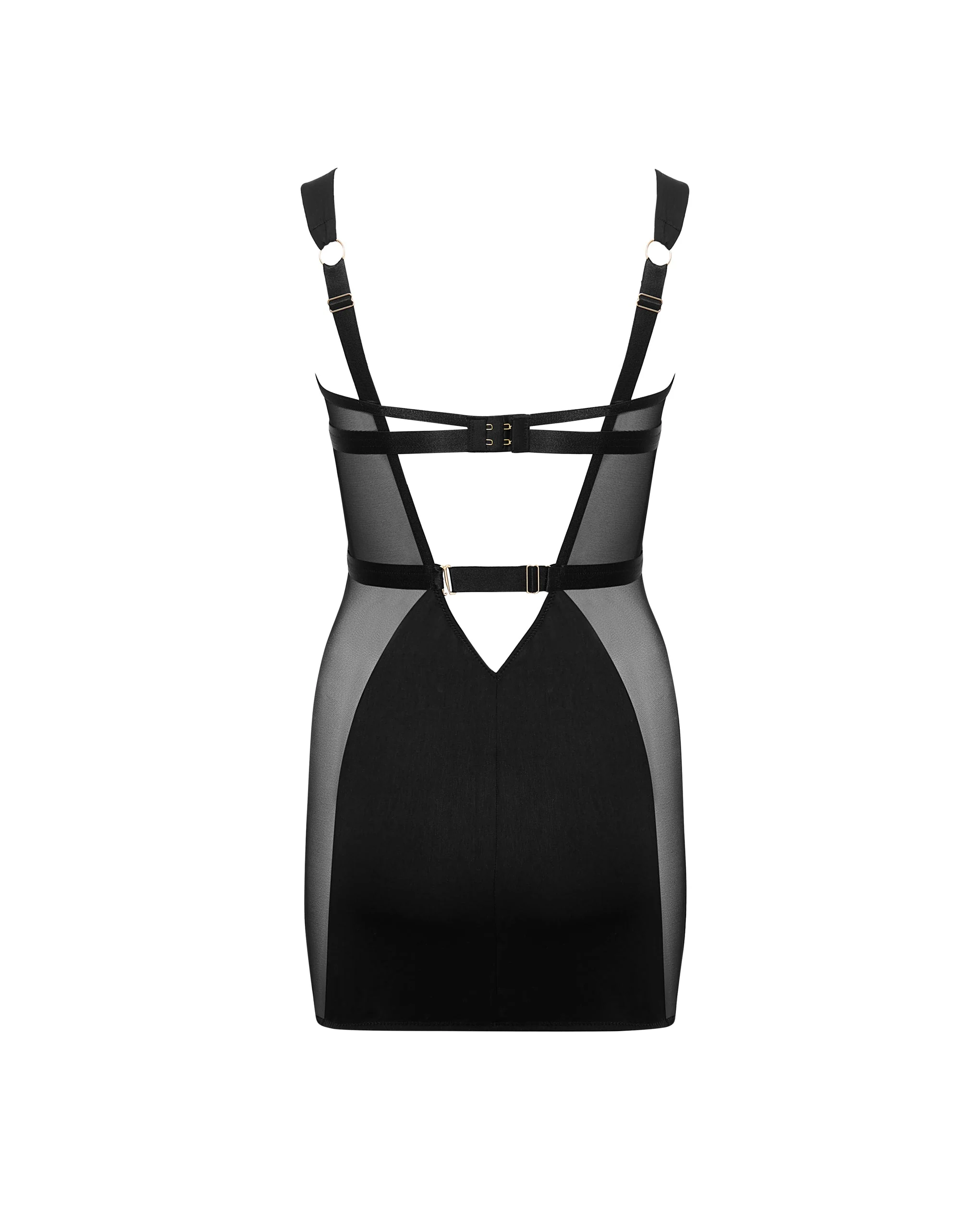 Lara Wired Short Dress Black - Image 6