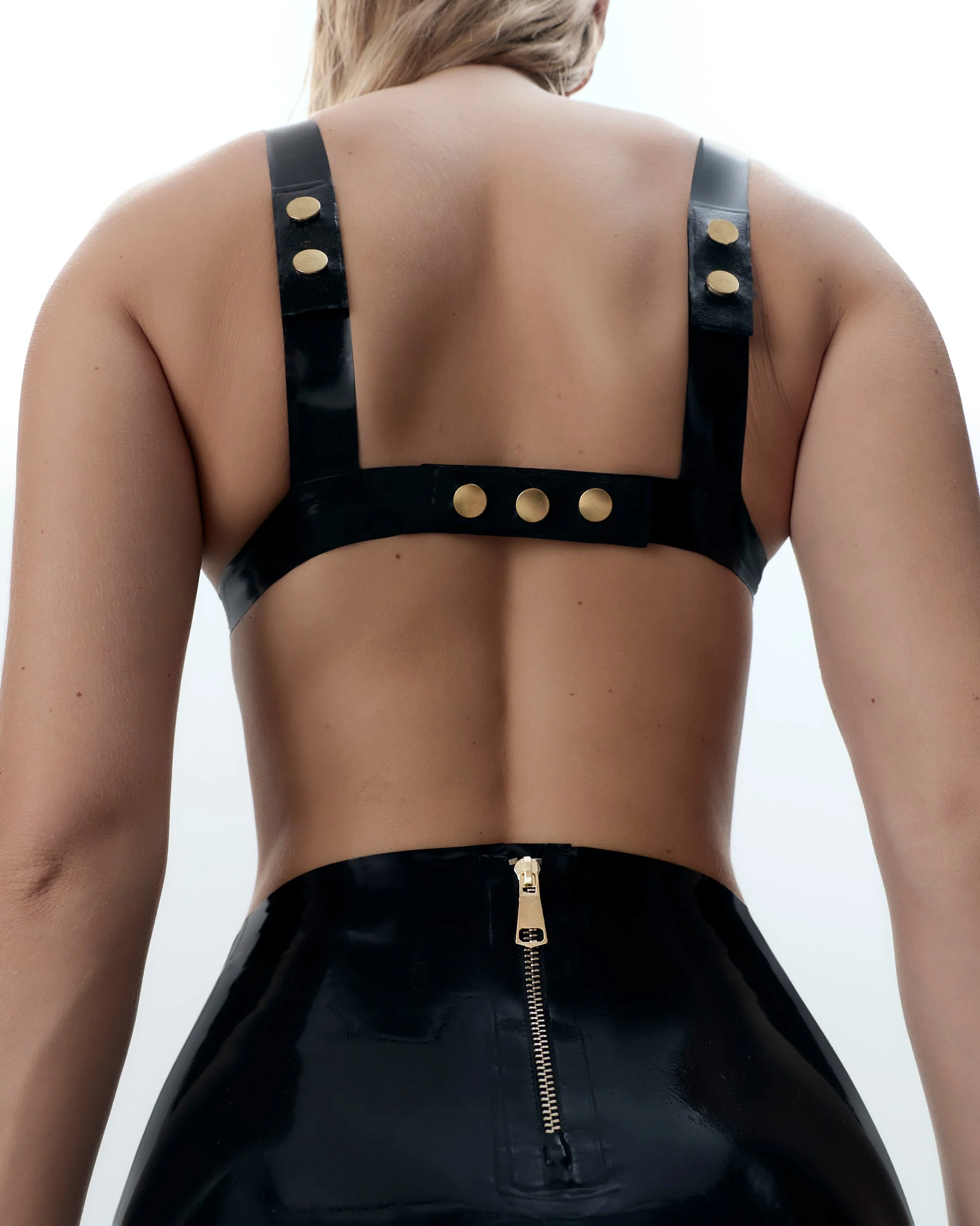 Latex Bra Black - Image 3