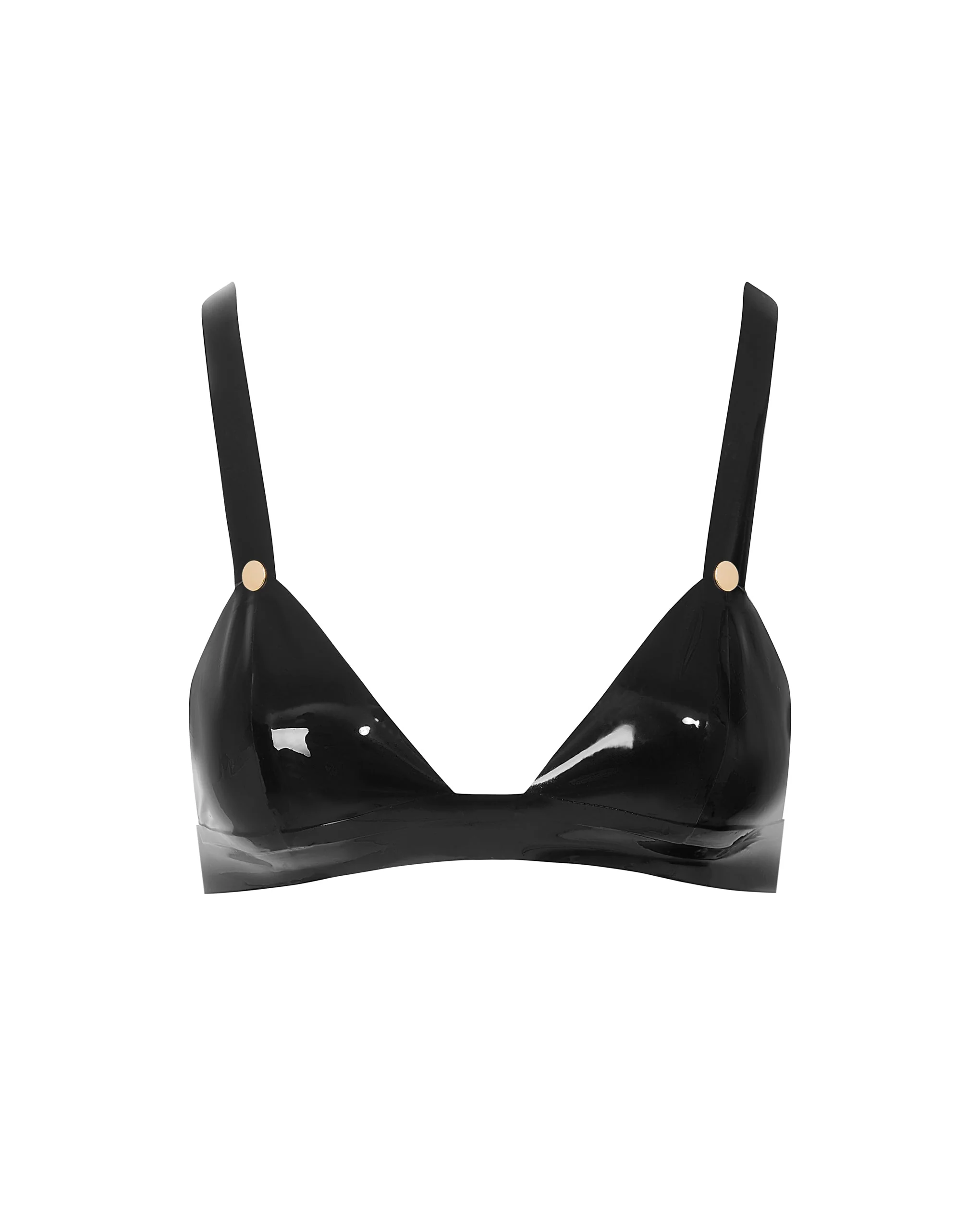 Latex Bra Black - Image 5