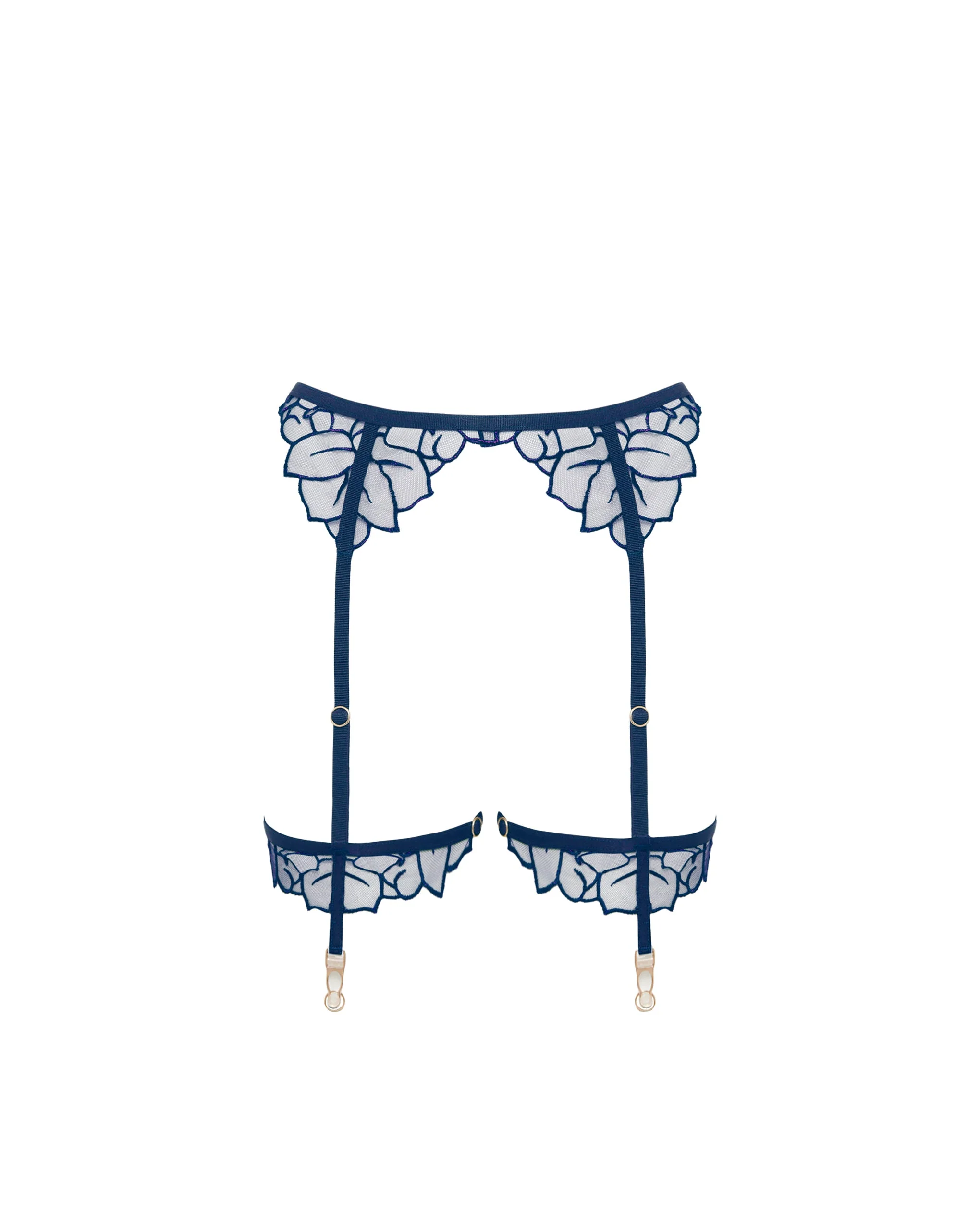 Laurel Suspender Thigh Harness Navy - Image 5
