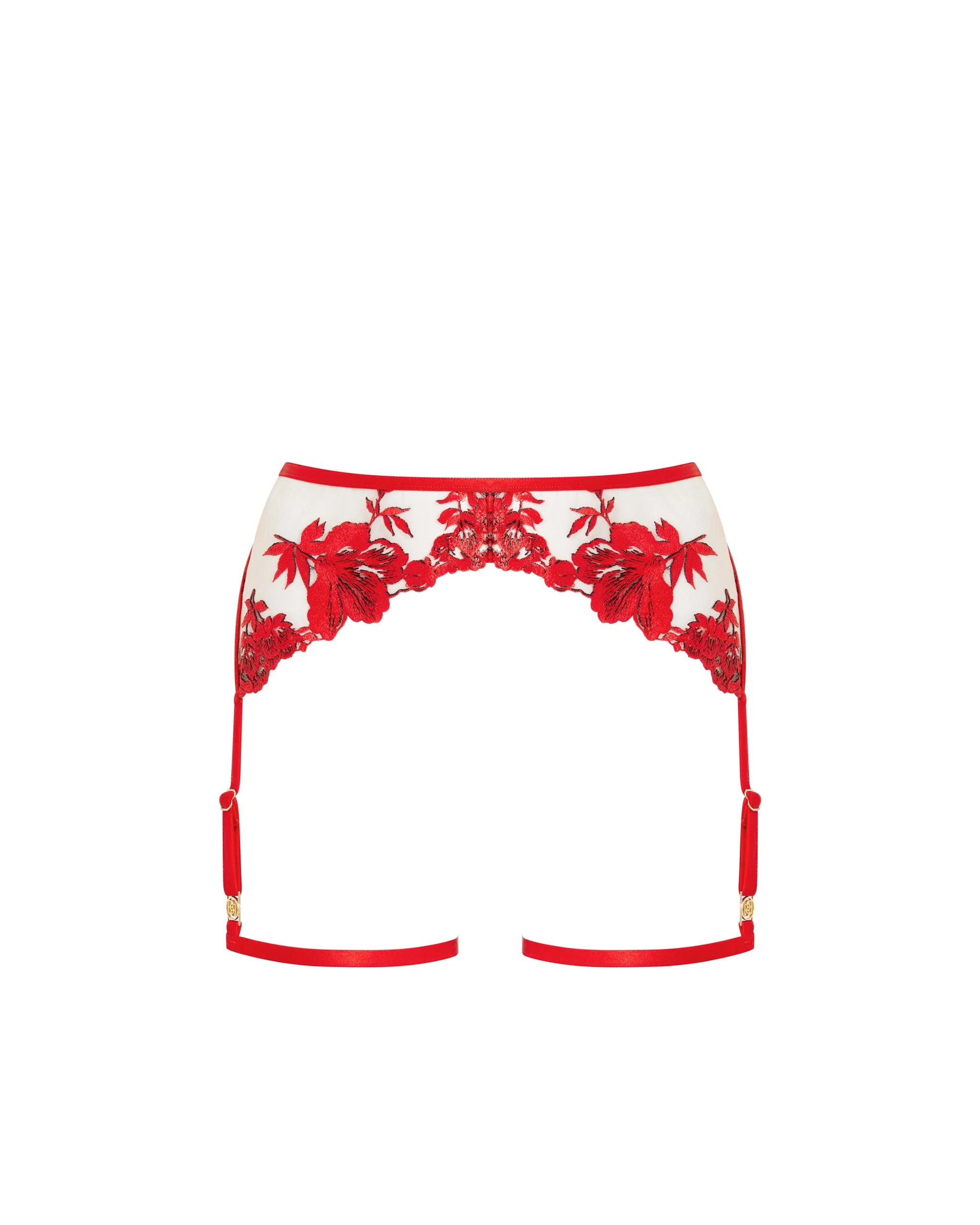 Lavanya Suspender Thigh Harness Red - Image 5