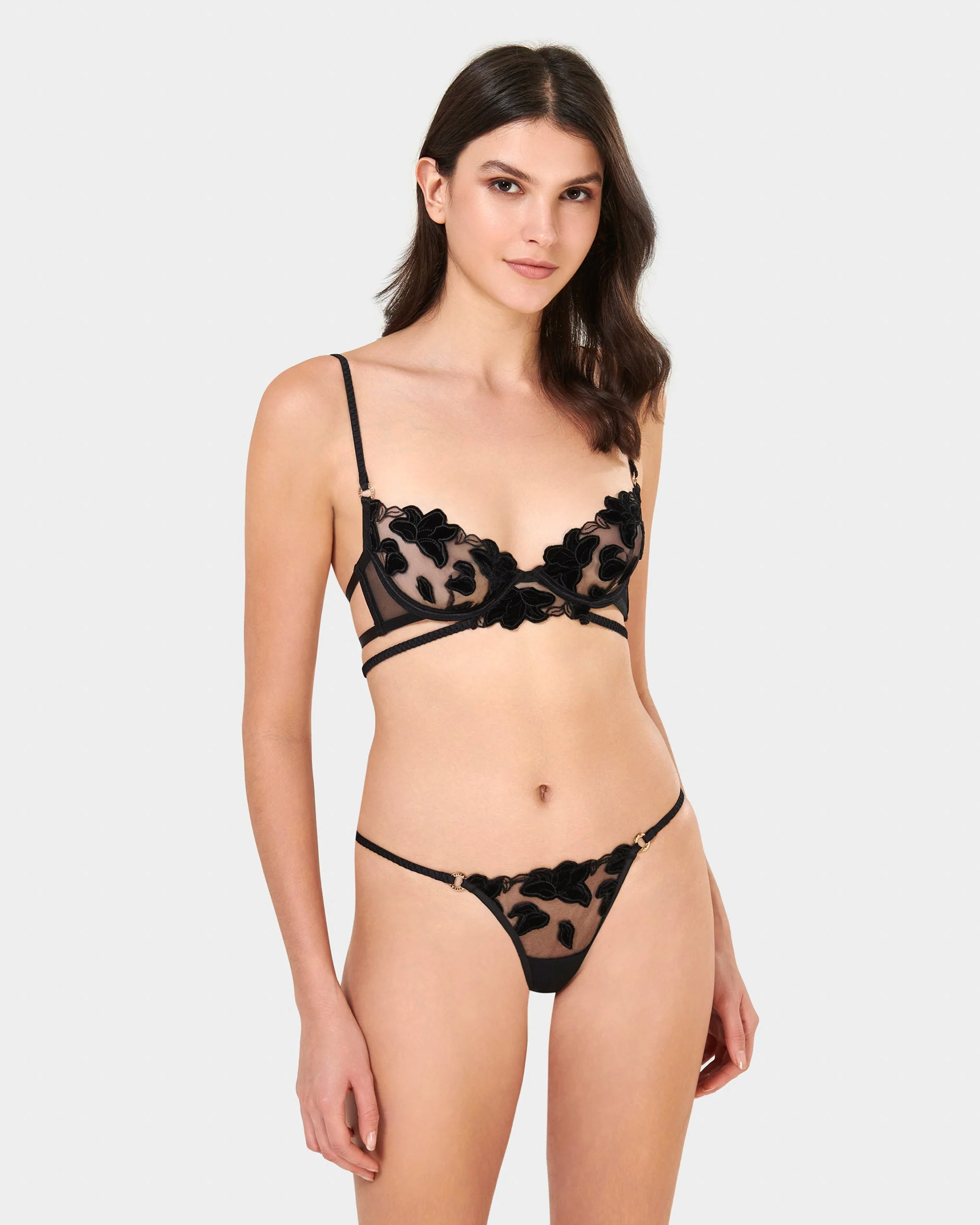 Lena Wired Bra Black - Image 2