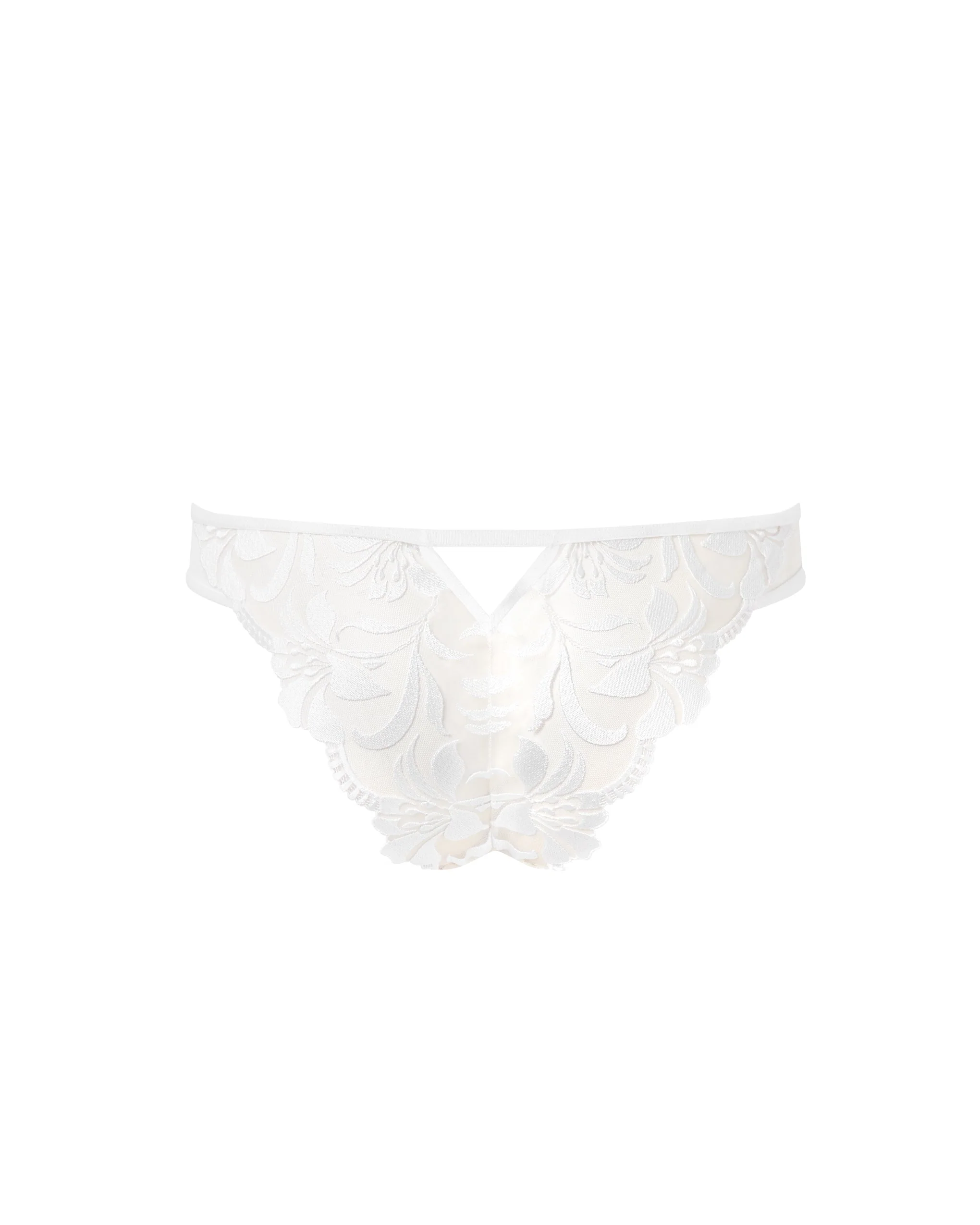 Leonora Floral Embroidered Brief White - Image 6