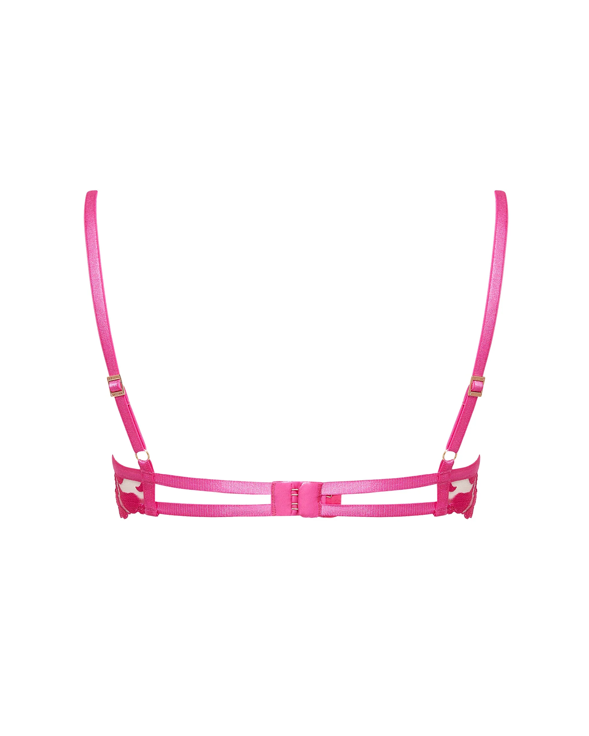 Leonora Wired Bra Fuchsia Pink/Sheer - Image 6