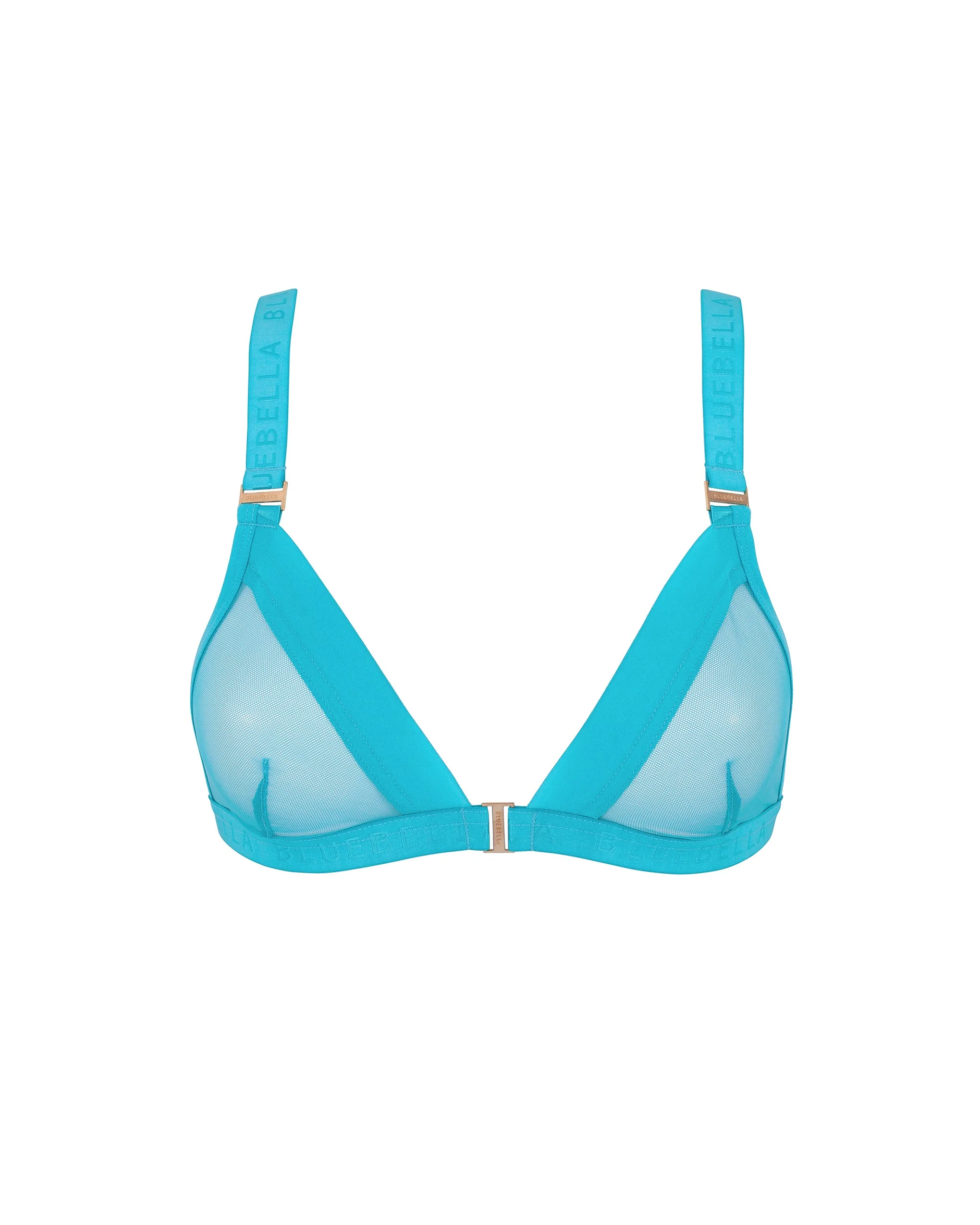 Lilia Mesh Non Wired Bra Peacock Blue - Image 5