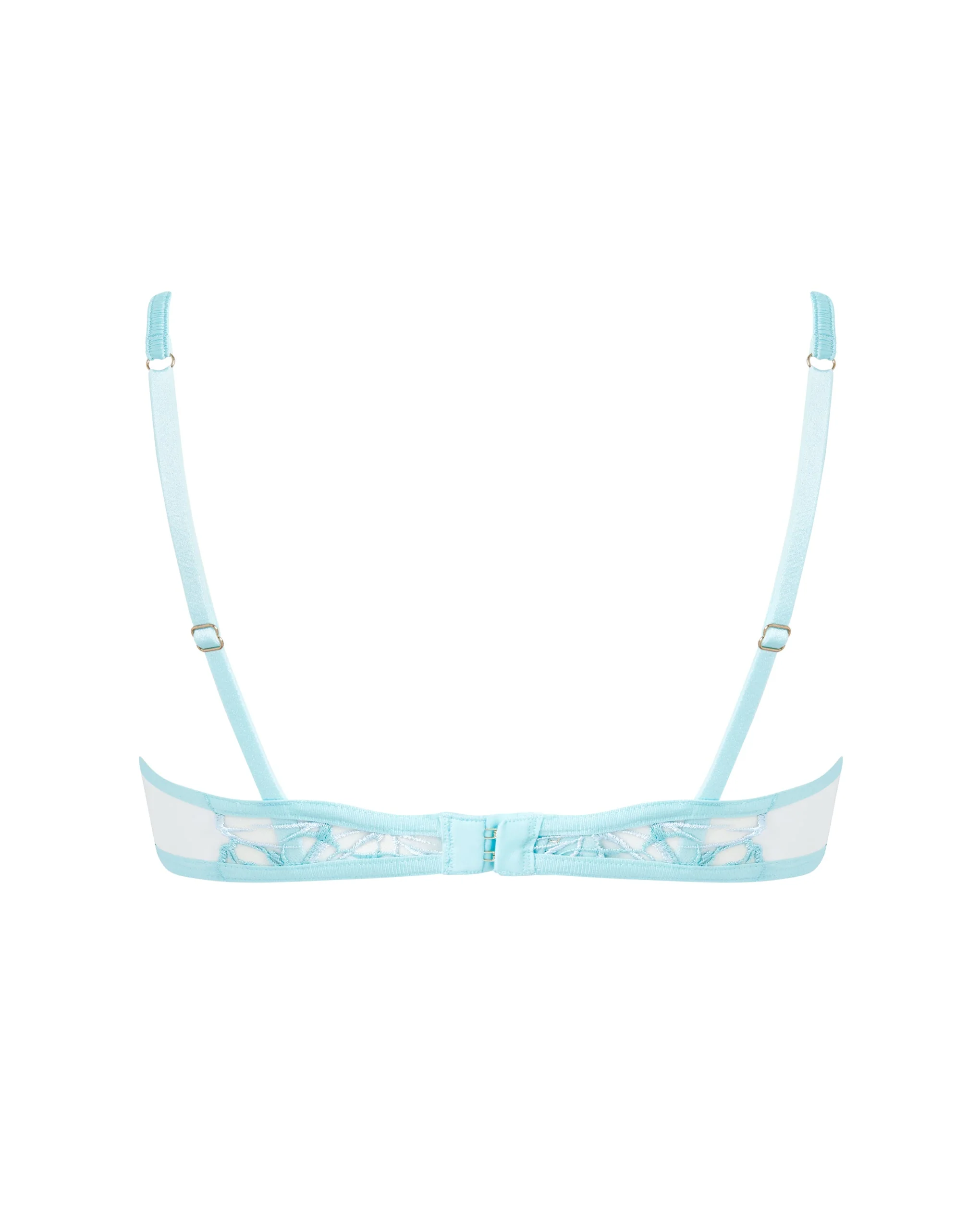 Lilly Floral Embroidered Bra Blue - Image 6