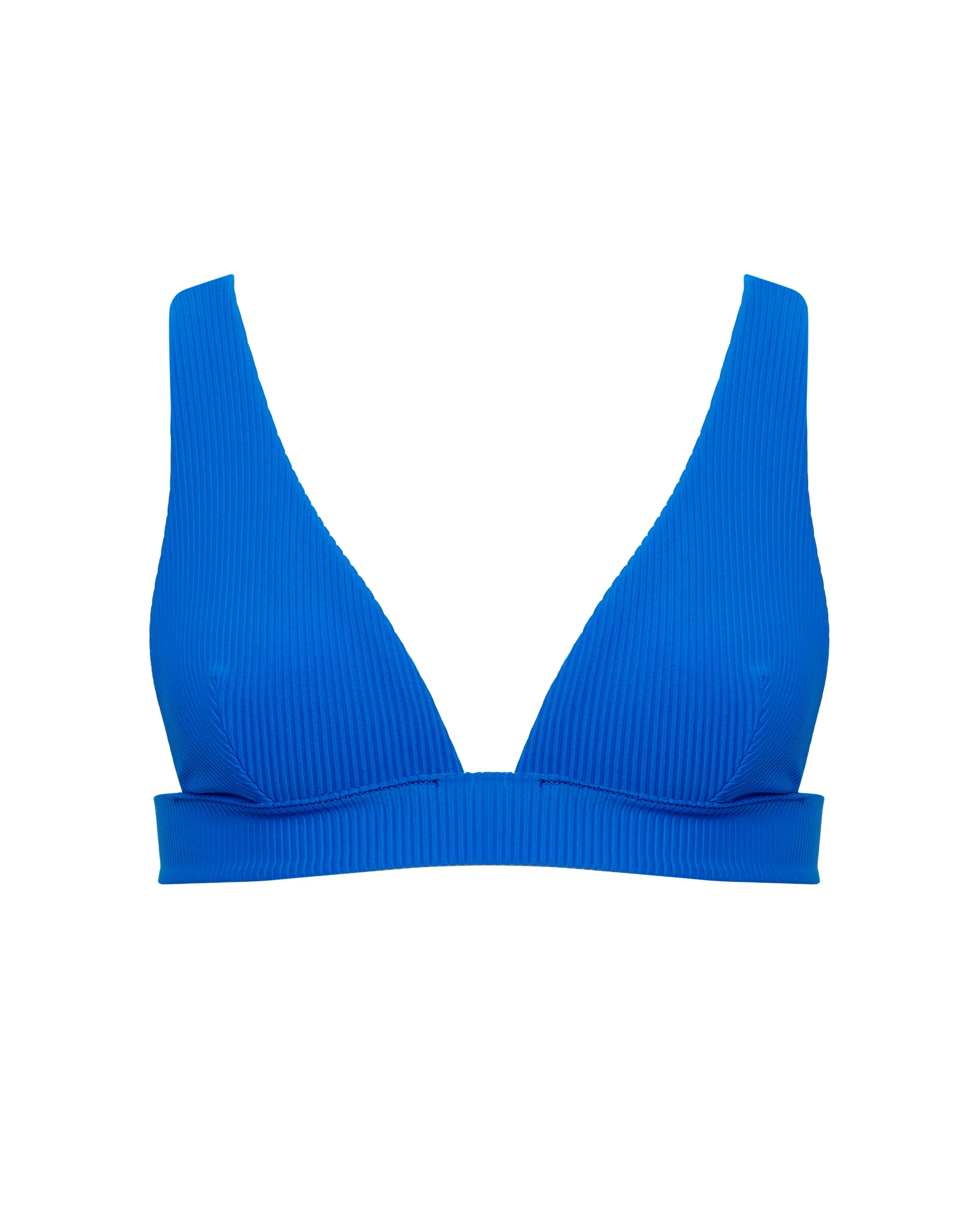 Lucerne Plunge Bikini Top Blue - Image 5
