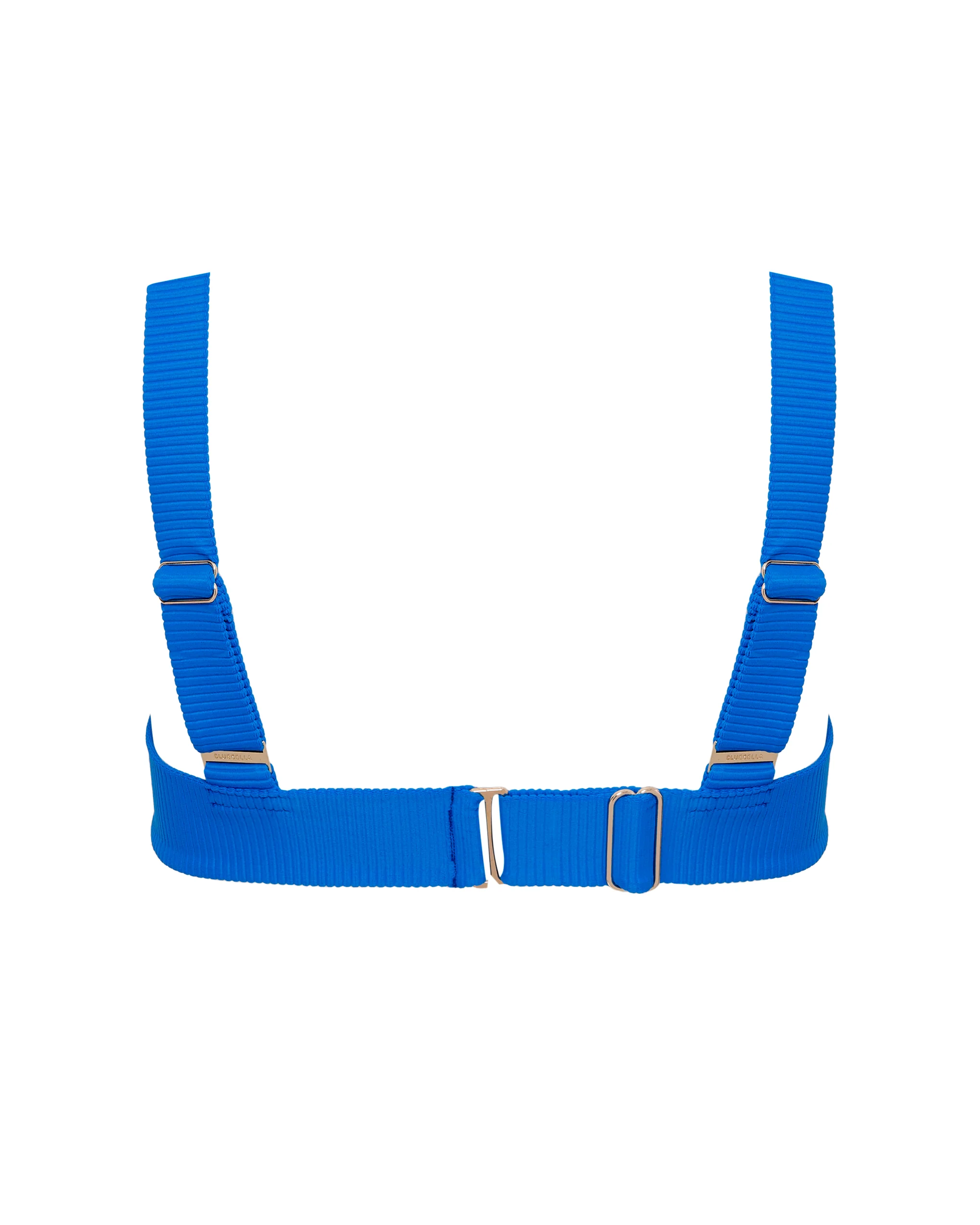 Lucerne Plunge Bikini Top Blue - Image 6