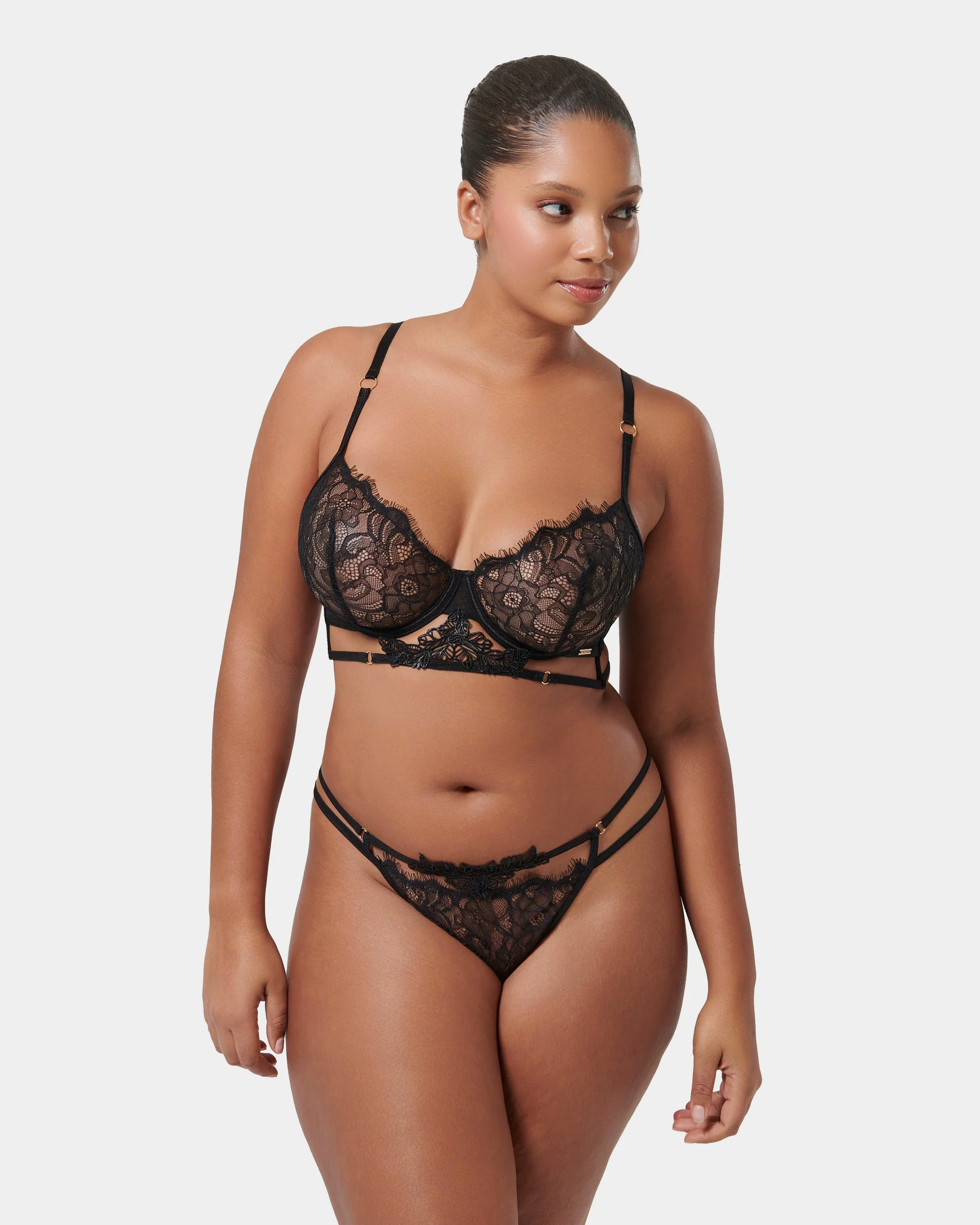Lumi Lace Bra Black - Image 11