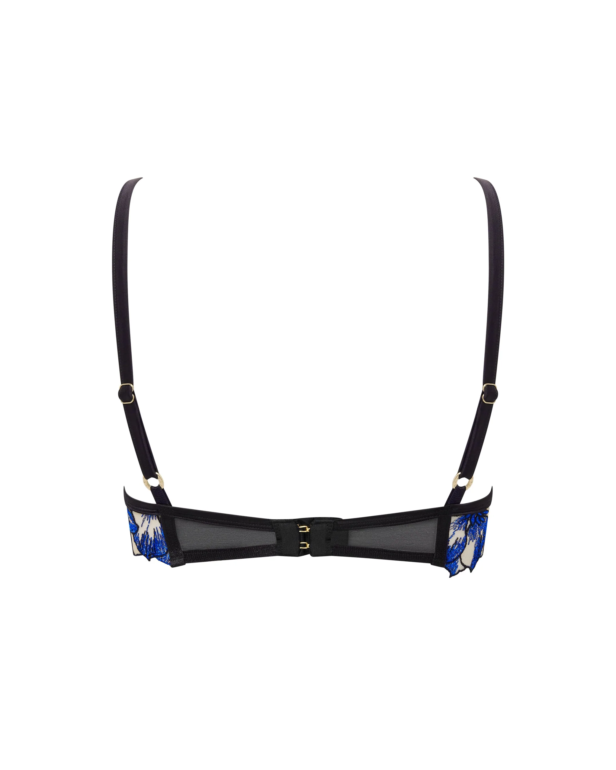 Lyandra Floral Embroidered Bra Blue - Image 6