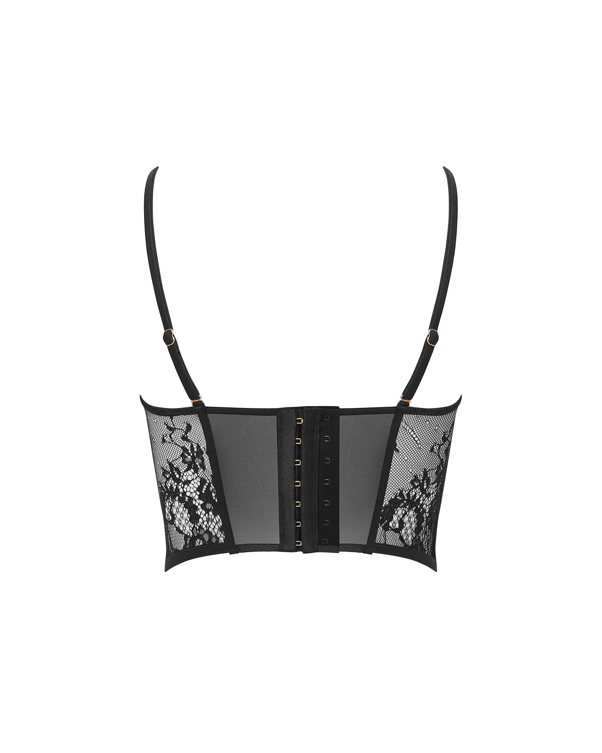 Madeline Wired Bustier (with detachable shoulder straps) Black - Image 6