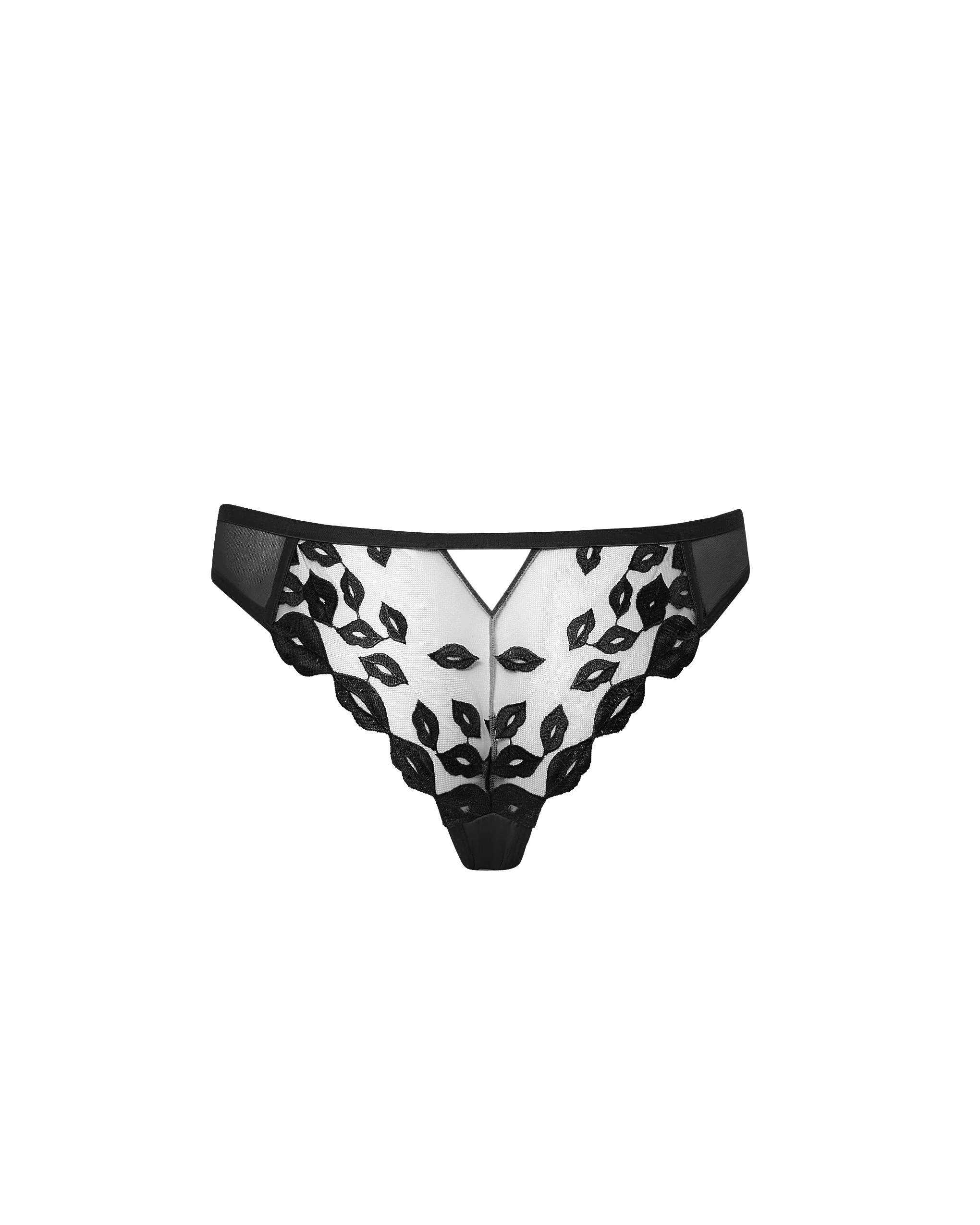 Marian Embroidered Brief Black - Image 6