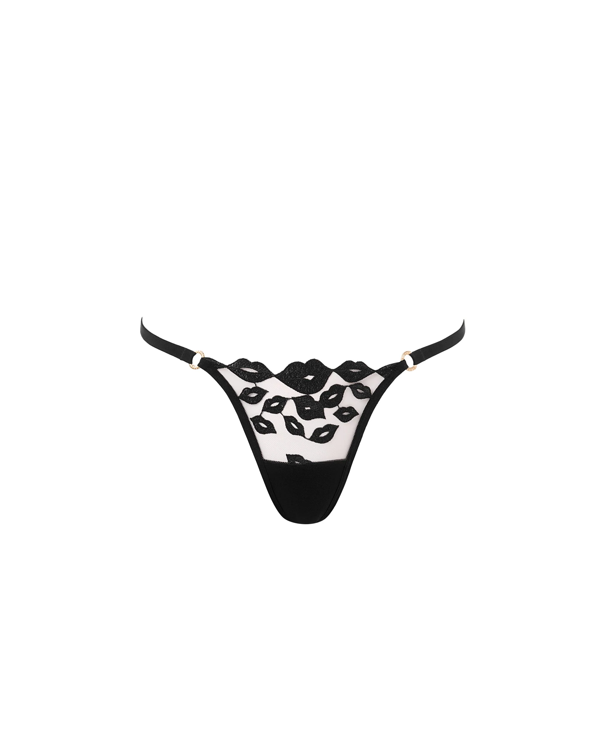 Marian Embroidered Thong Black - Image 5